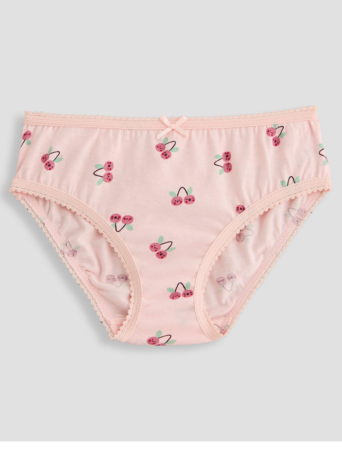 Image 2 of 5 of The Very Collection Girls' 10 Pack Floral Briefs - Pink/Multi