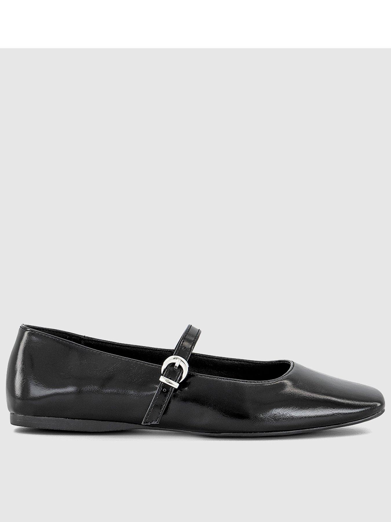 office-flourish-square-toe-mary-jane-ballet-pump-black