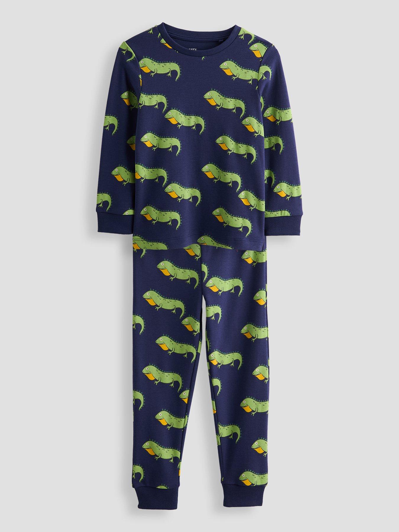 Image 2 of 5 of The Very Collection 3 Pack Safari Print Long Sleeve Pyjamas - Multi