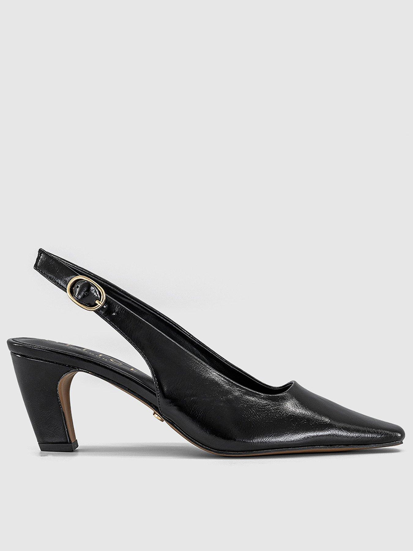  image of office-monaco-chisel-toe-slingback-court-heel-black