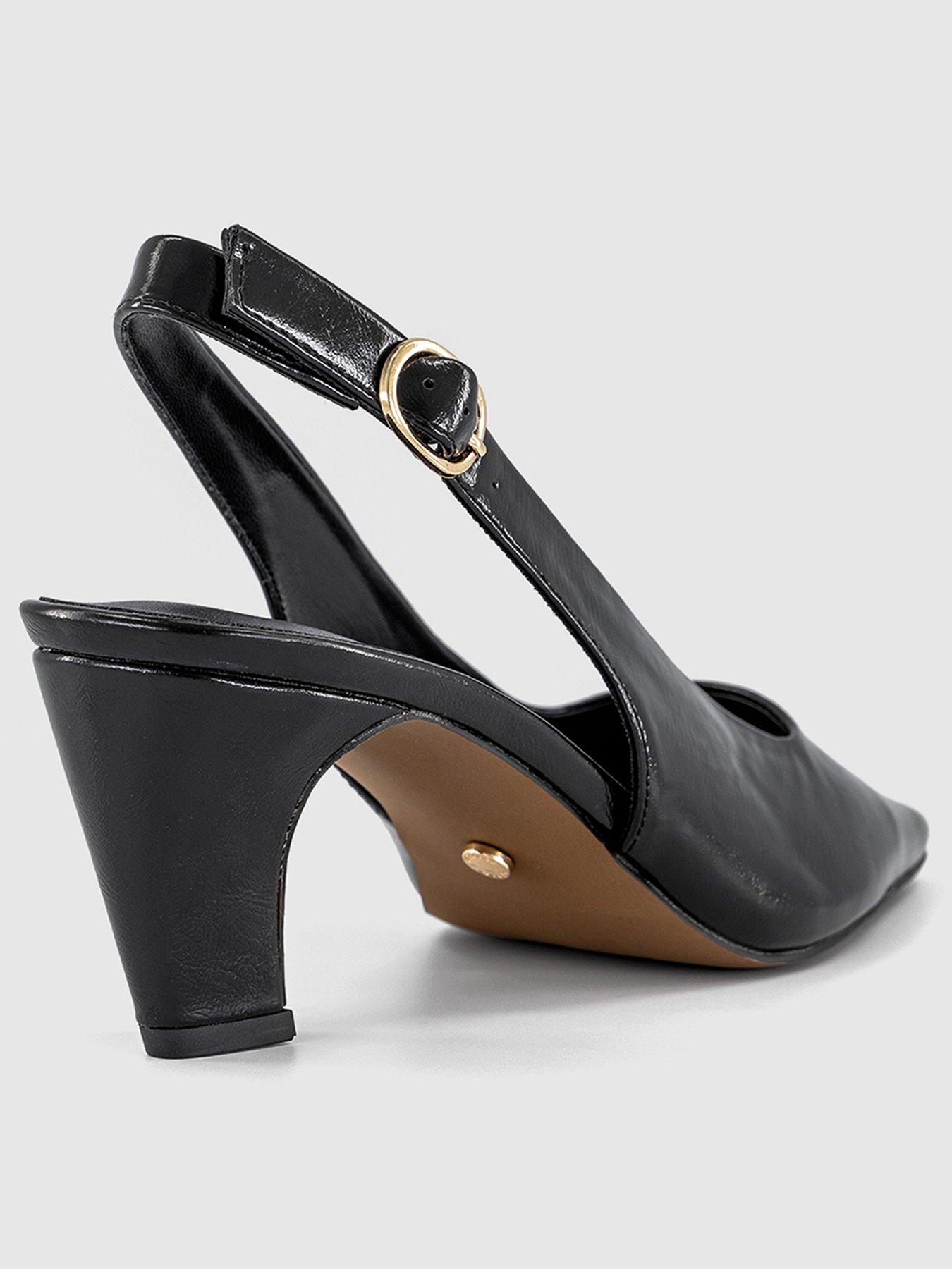  image of office-monaco-chisel-toe-slingback-court-heel-black