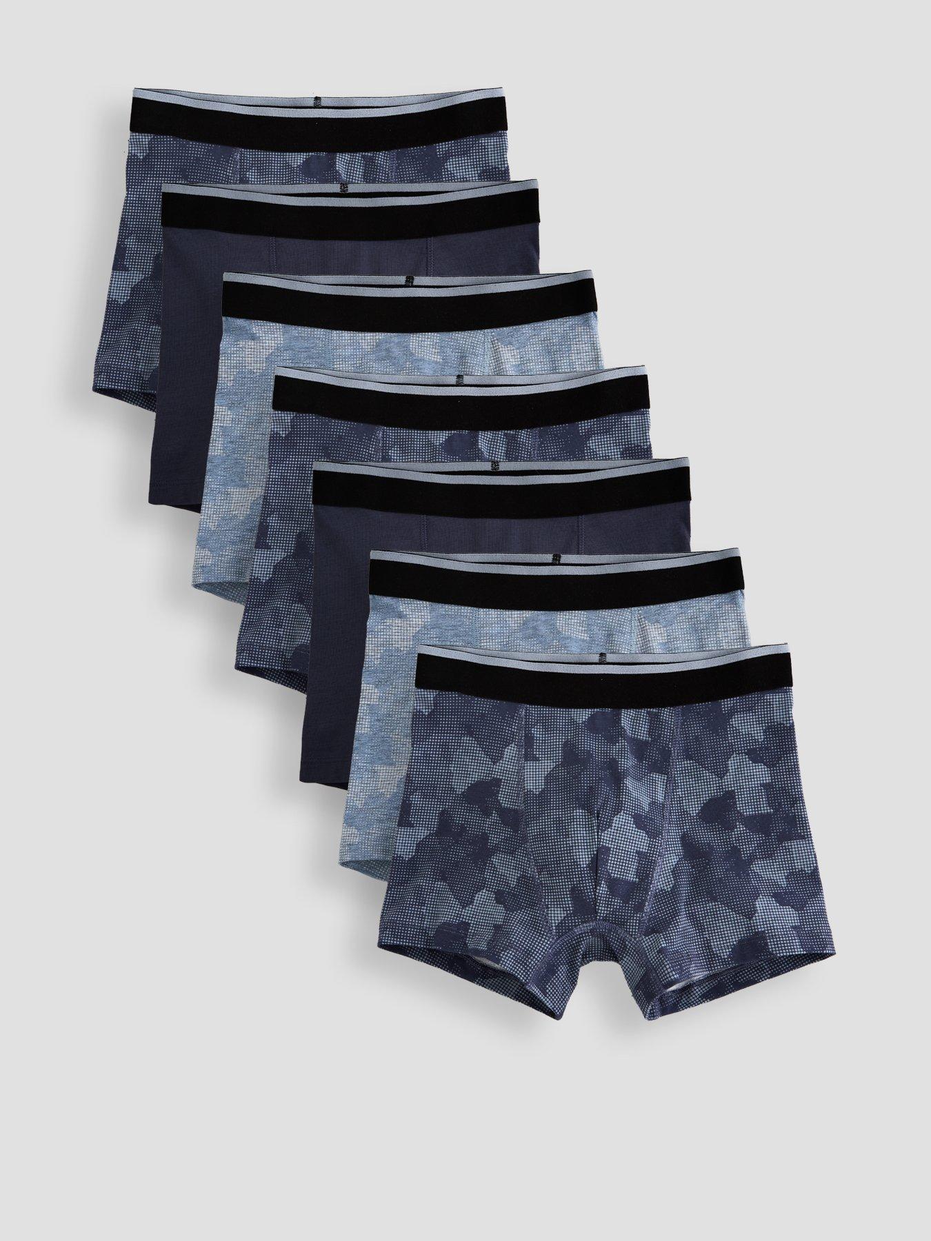 The Very Collection 7 Pack Full Camo Briefs - Grey