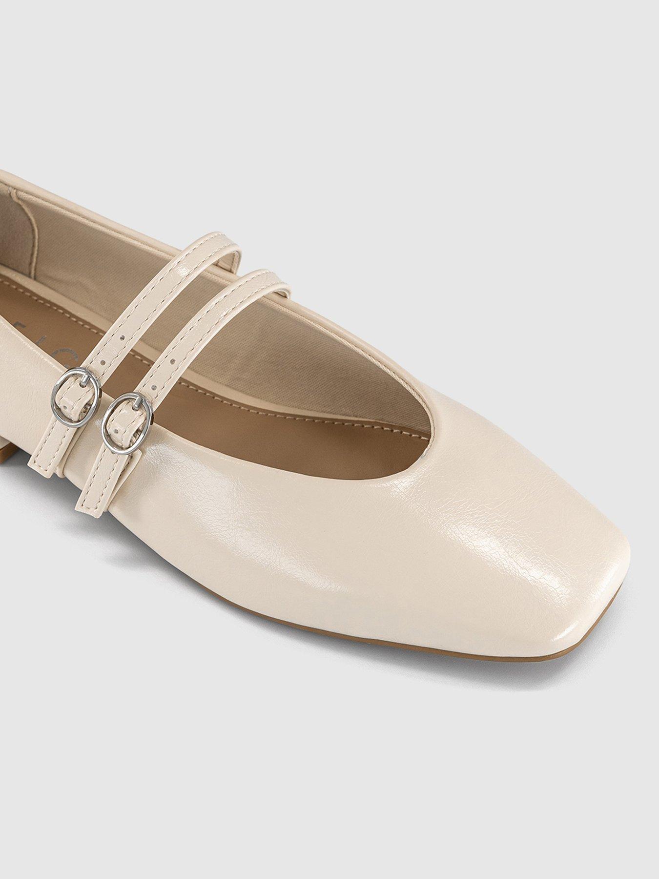 Image 4 of 4 of OFFICE Francisco - Double Strap Mary Jane - Off White