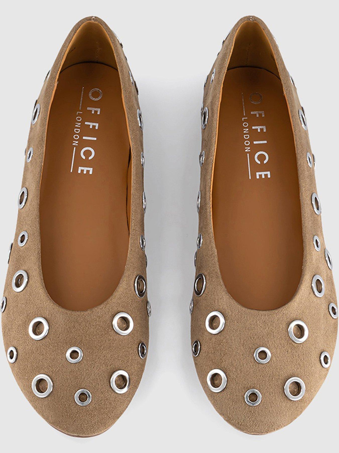 outfit image of office-forever-rivet-hardware-ballerina-beige