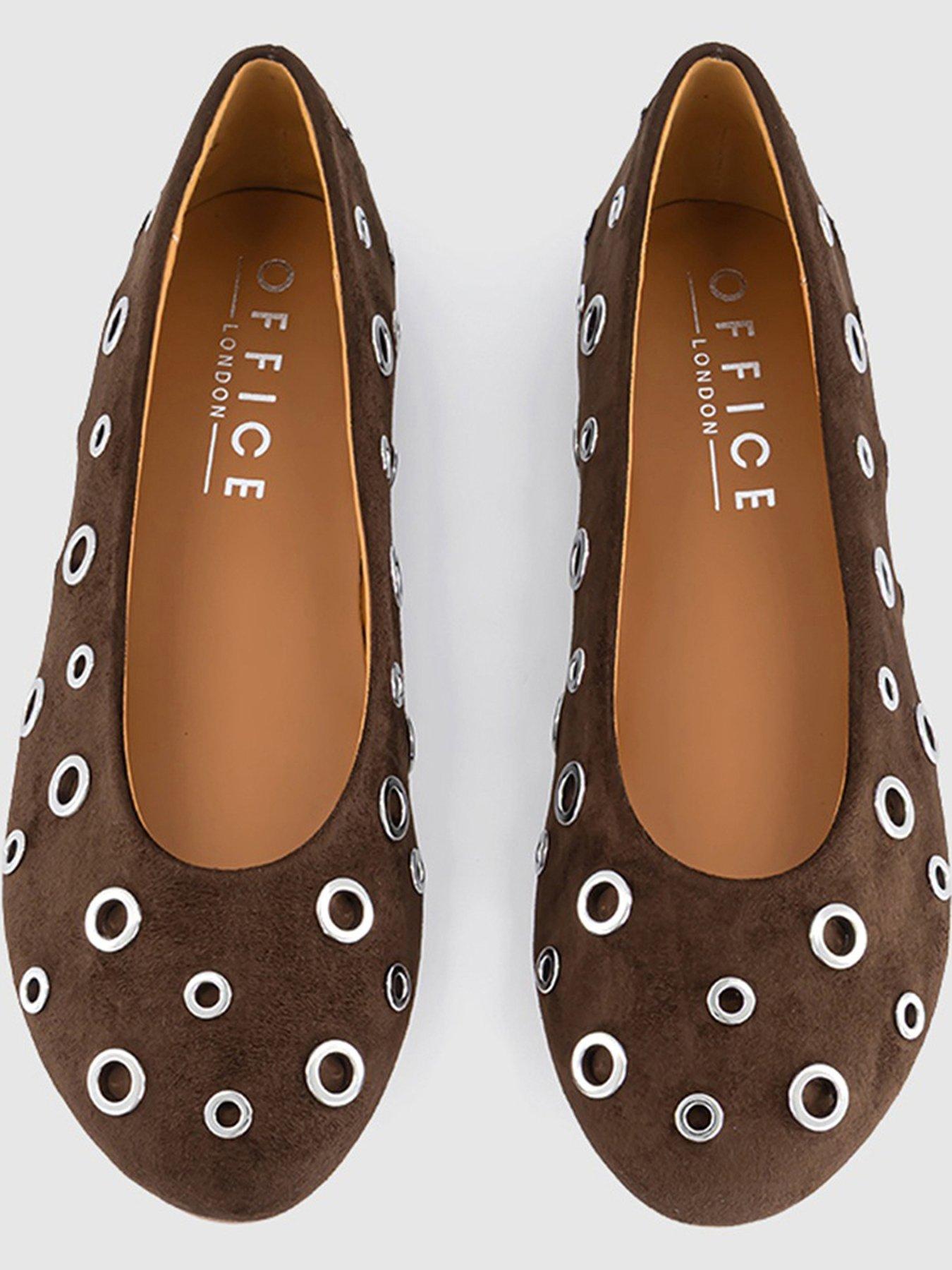 outfit image of office-forever-rivet-hardware-ballerina-brown