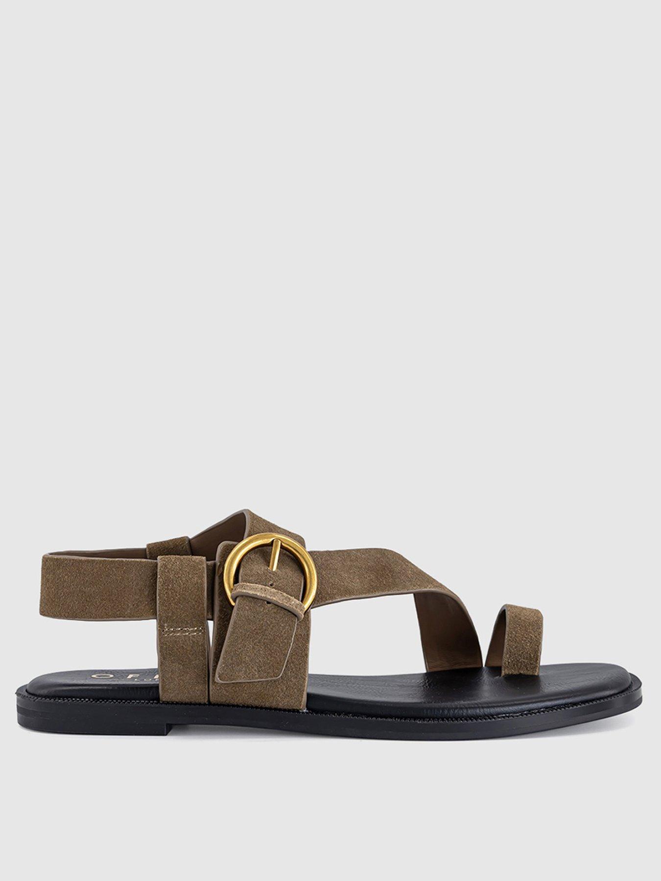 Image 2 of 6 of OFFICE Suede Sandal - Brown Suede