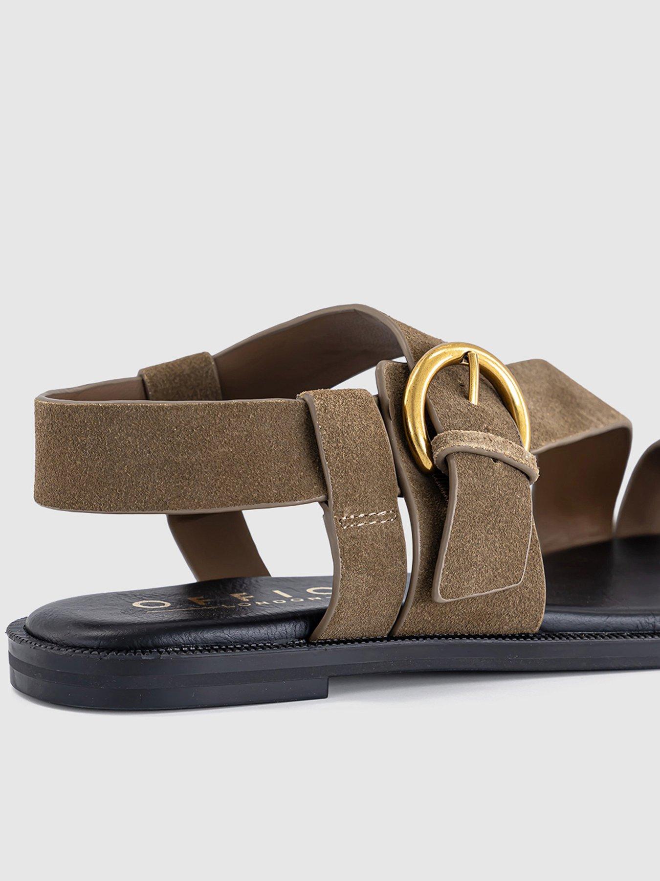 Image 3 of 6 of OFFICE Suede Sandal - Brown Suede