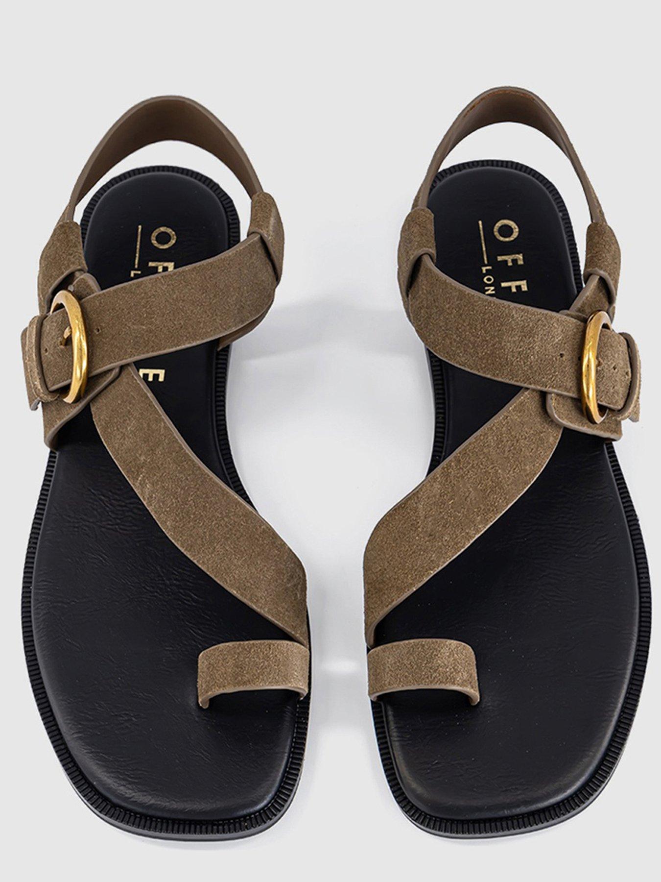 Image 4 of 6 of OFFICE Suede Sandal - Brown Suede