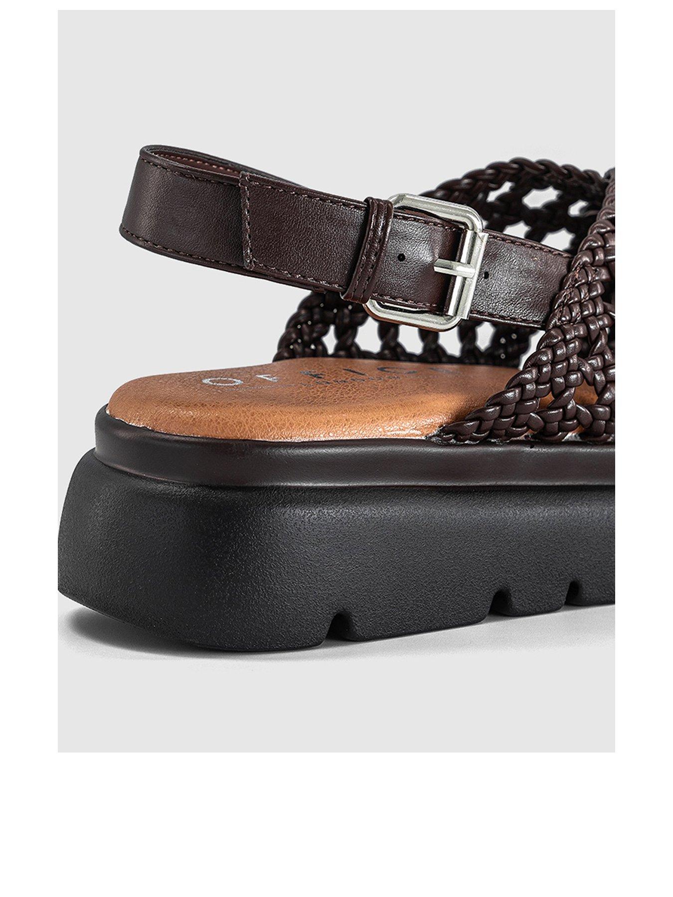  image of office-suki-woven-cross-over-platform-sandal-brown