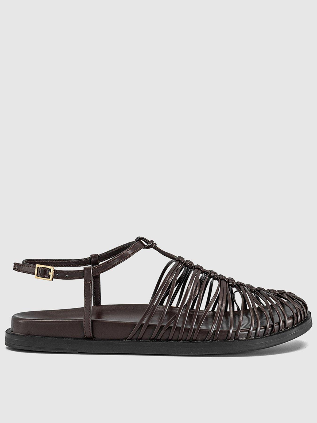 OFFICE Seraphina - Woven Fisherman Footbed Sandal - Brown