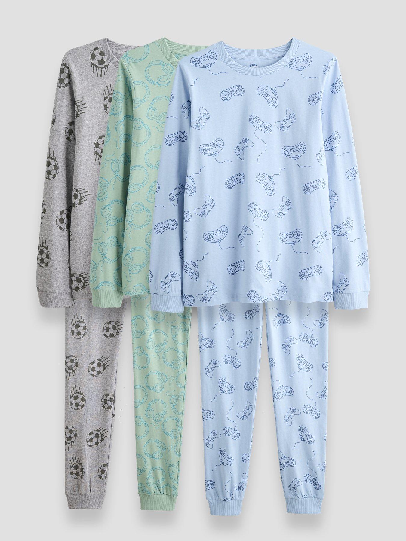The Very Collection 3 Pack Multi Gamer Football Basic Pjs