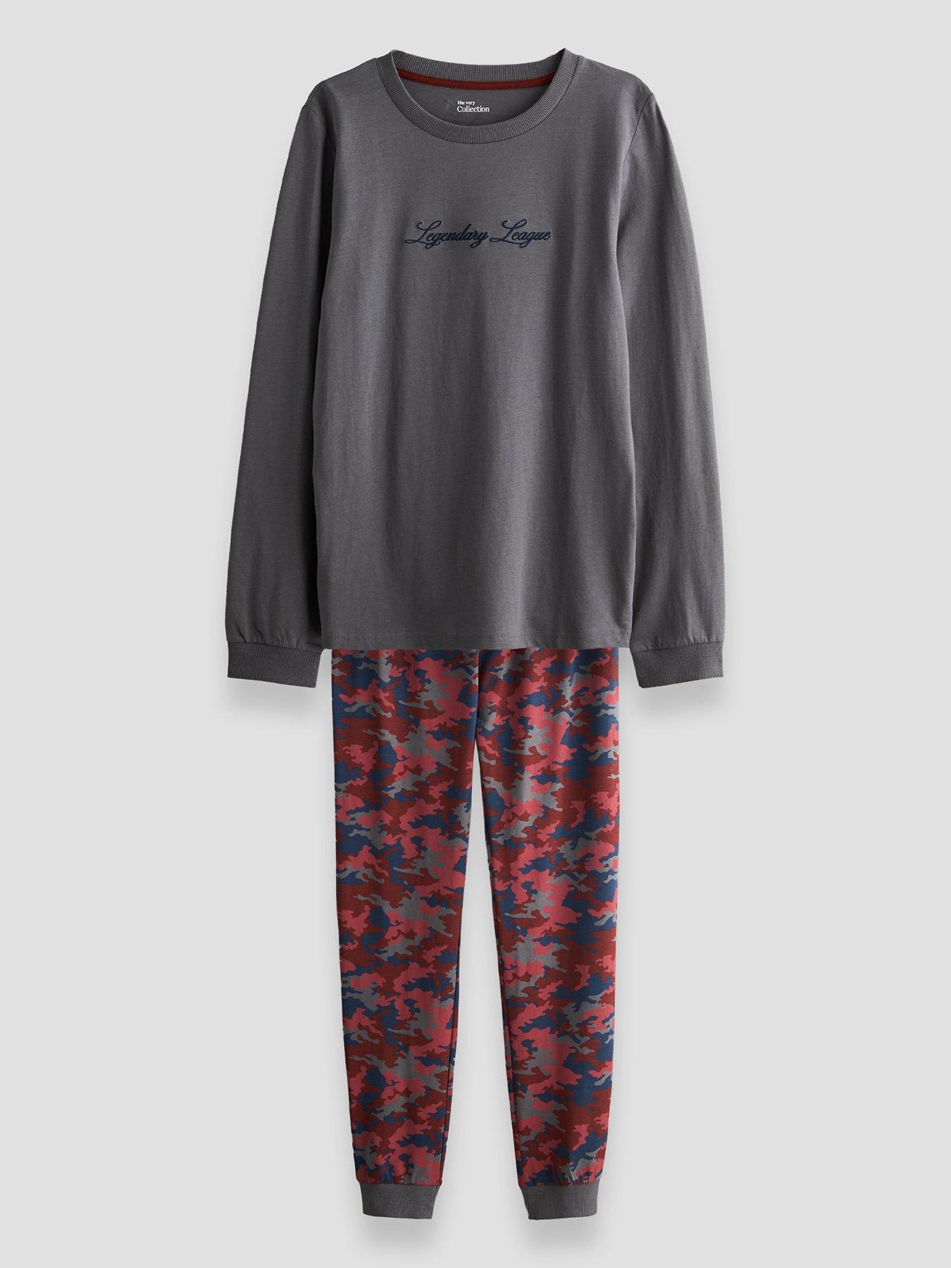 Image 3 of 5 of The Very Collection 3 Pack American Camo Print Basic Pjs