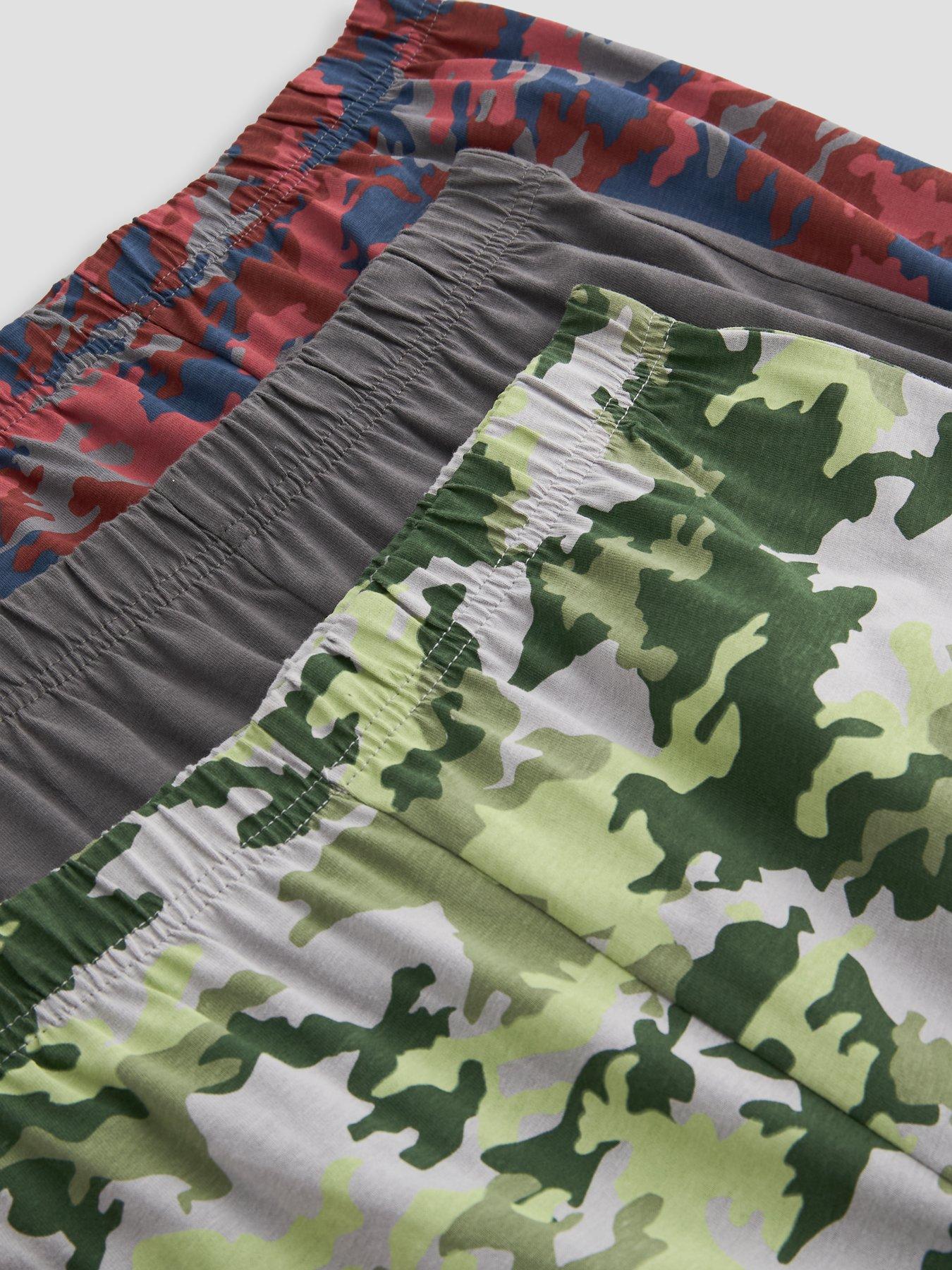 Image 5 of 5 of The Very Collection 3 Pack American Camo Print Basic Pjs