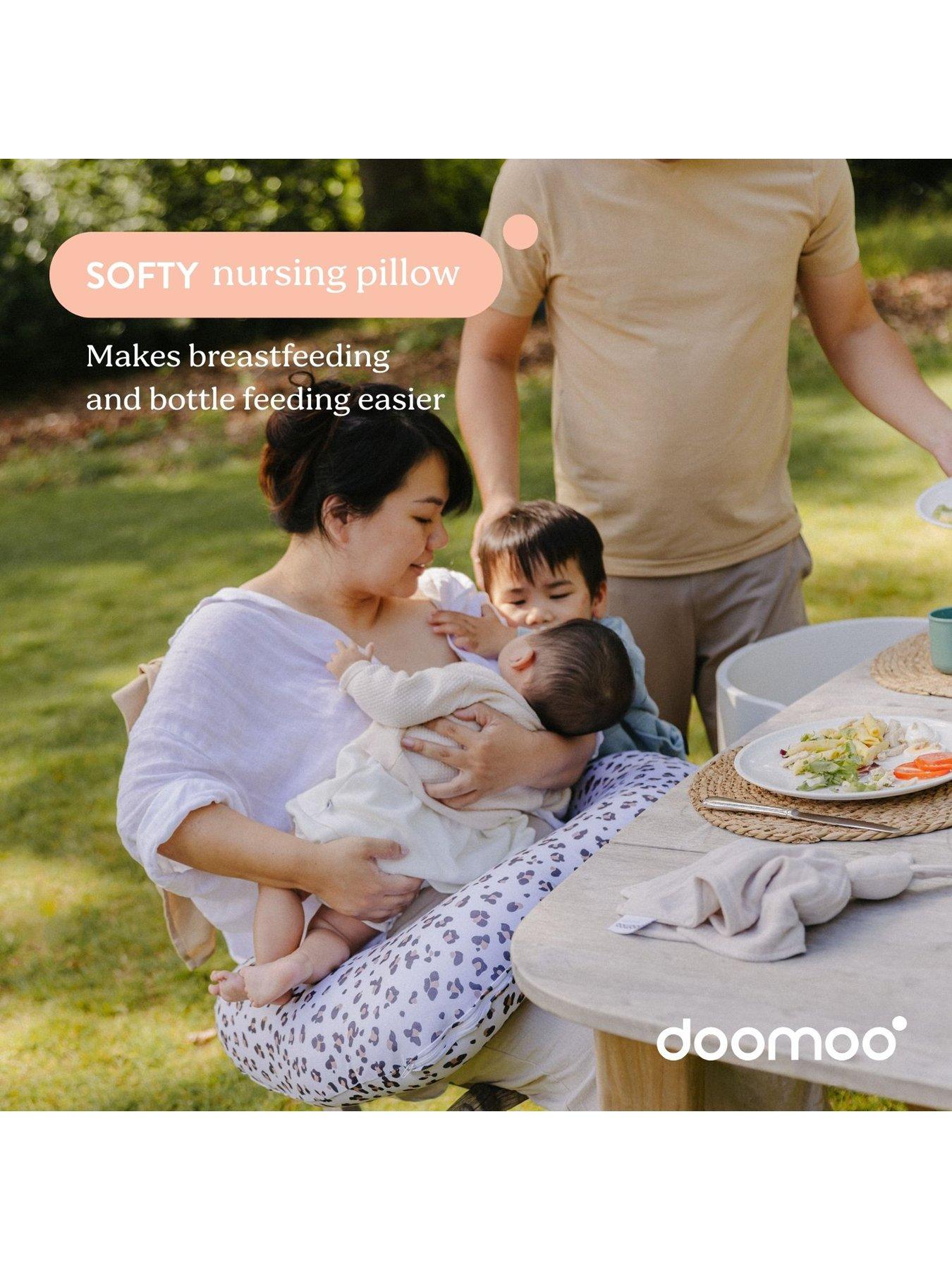 Image 5 of 7 of Babymoov Doomoo Softy Feeding &amp; Nursing Pillow - Leopard Cream