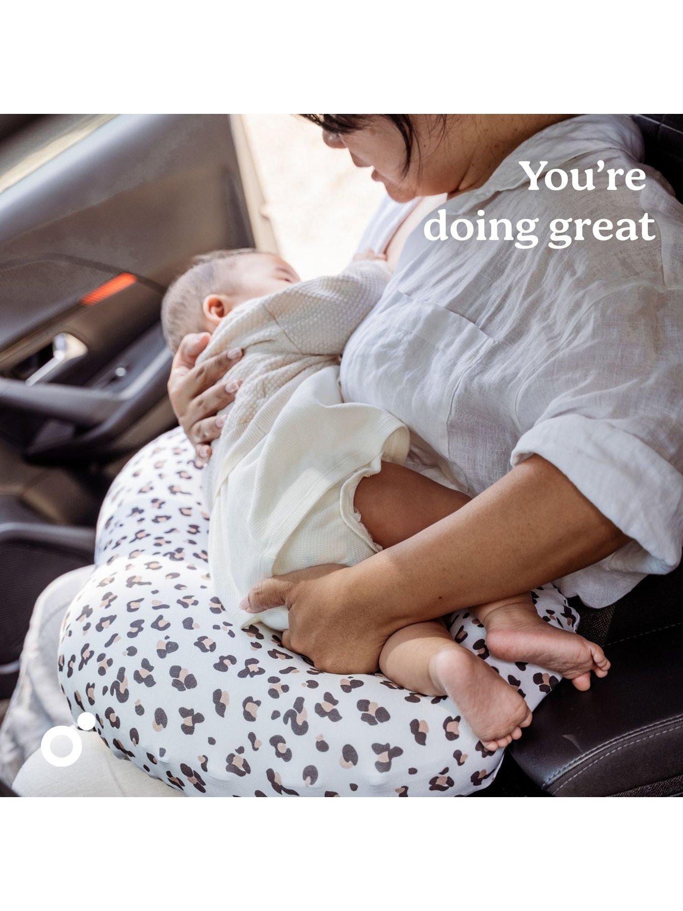 Image 7 of 7 of Babymoov Doomoo Softy Feeding &amp; Nursing Pillow - Leopard Cream