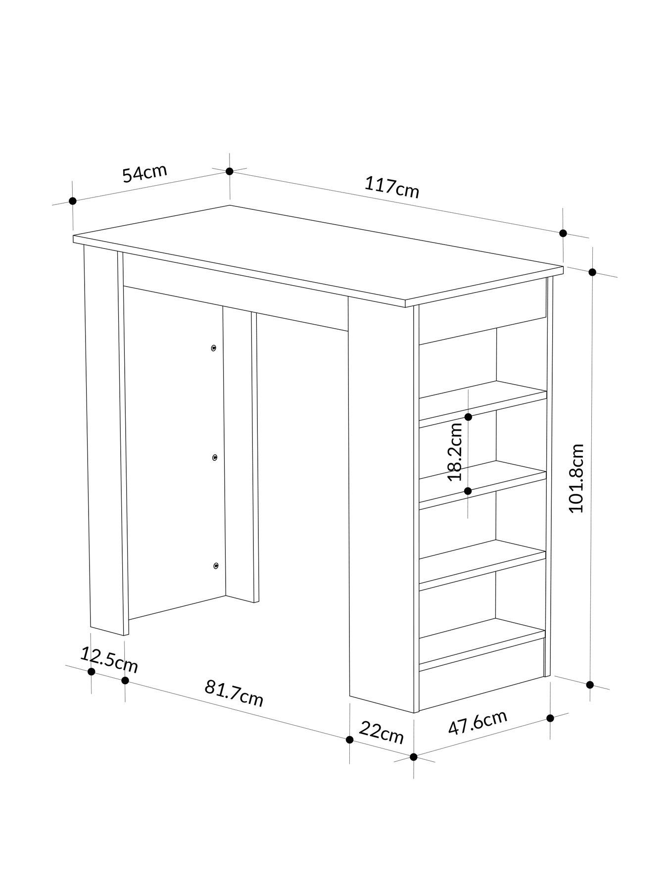  image of decortie-swallow-bar-table-anthracite