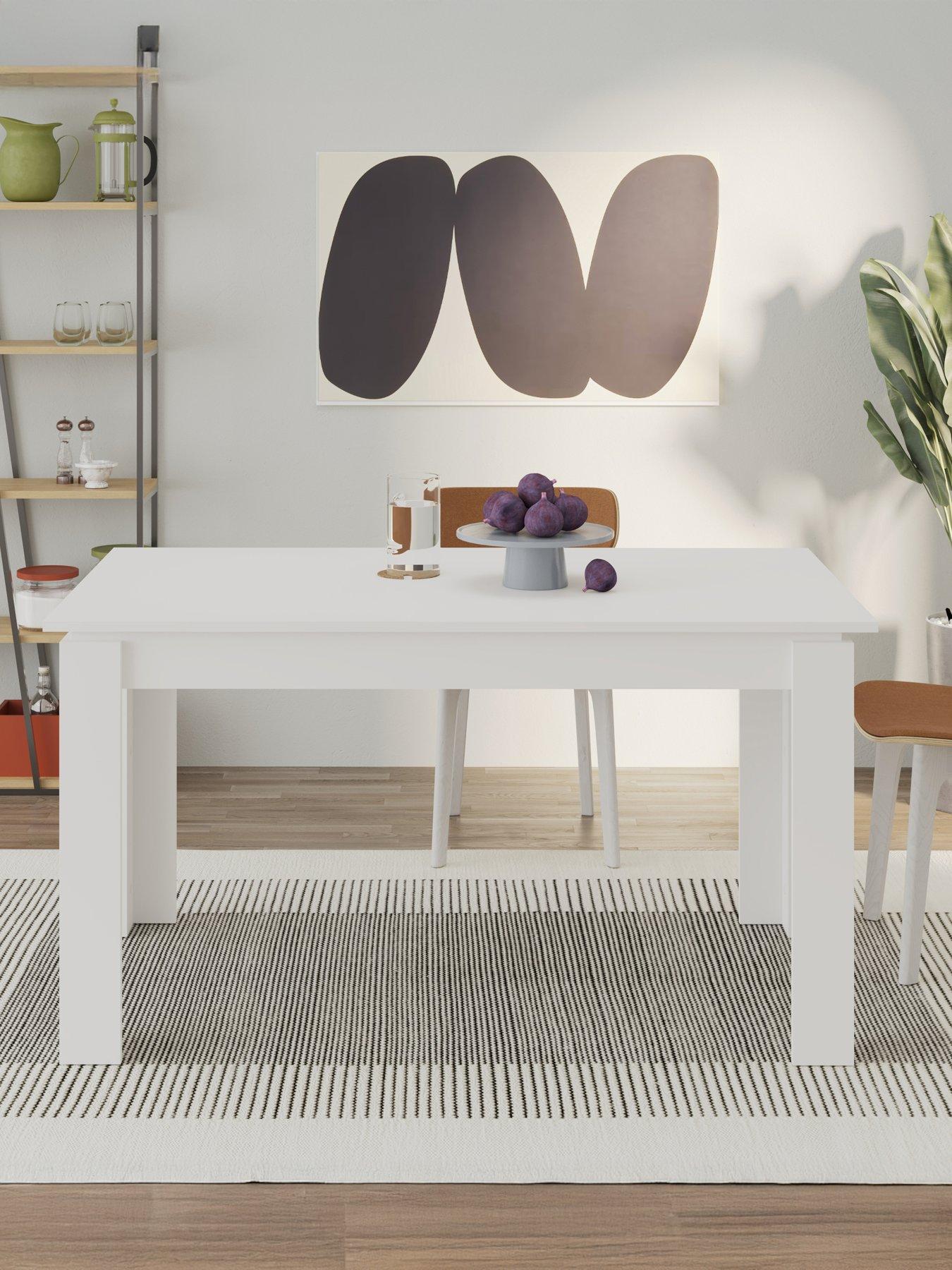  image of decortie-tolmen-dining-table-white