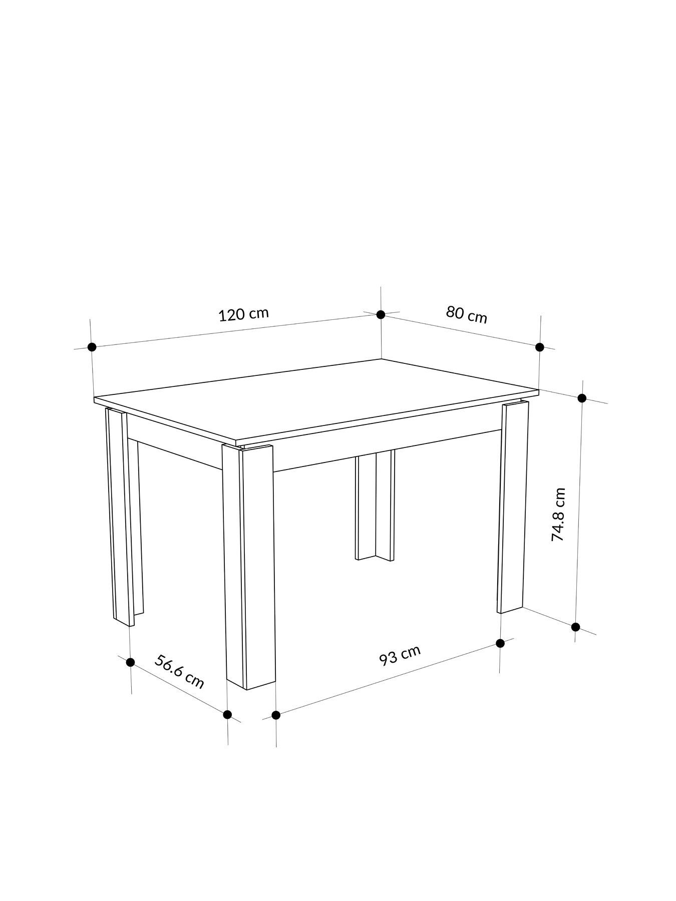  image of decortie-tolmen-dining-table-white