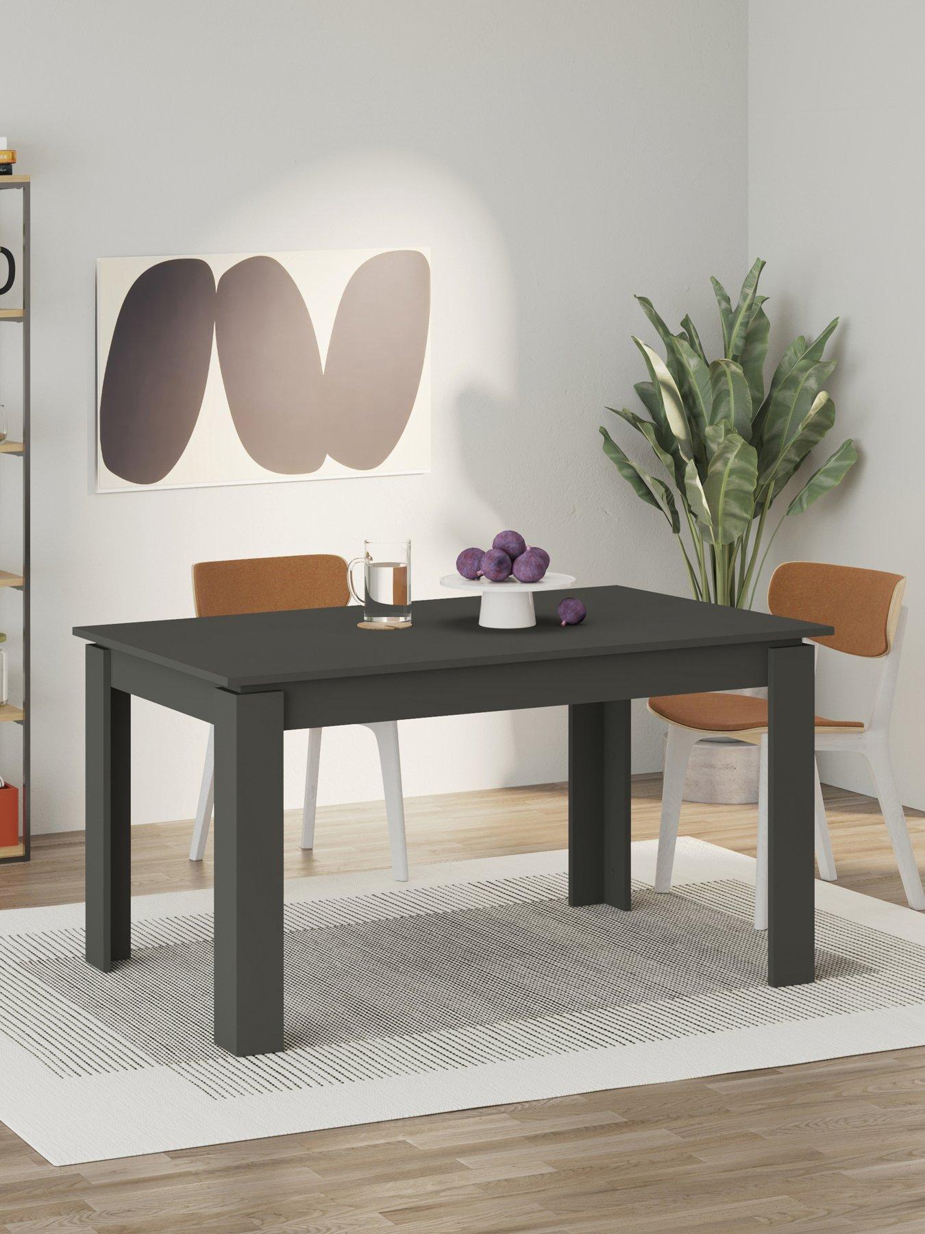 front image of decortie-tolmen-dining-table--anthracite