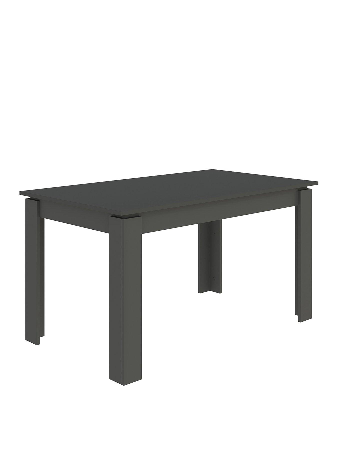  image of decortie-tolmen-dining-table--anthracite