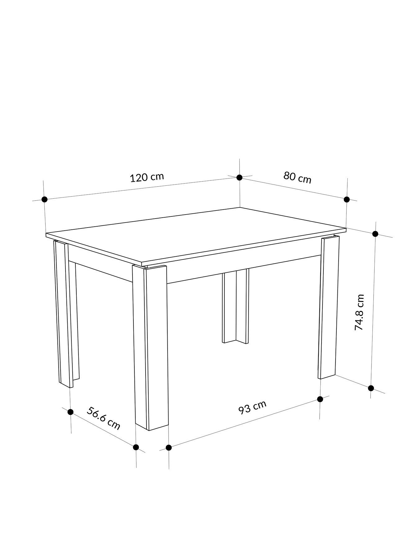  image of decortie-tolmen-dining-table--anthracite