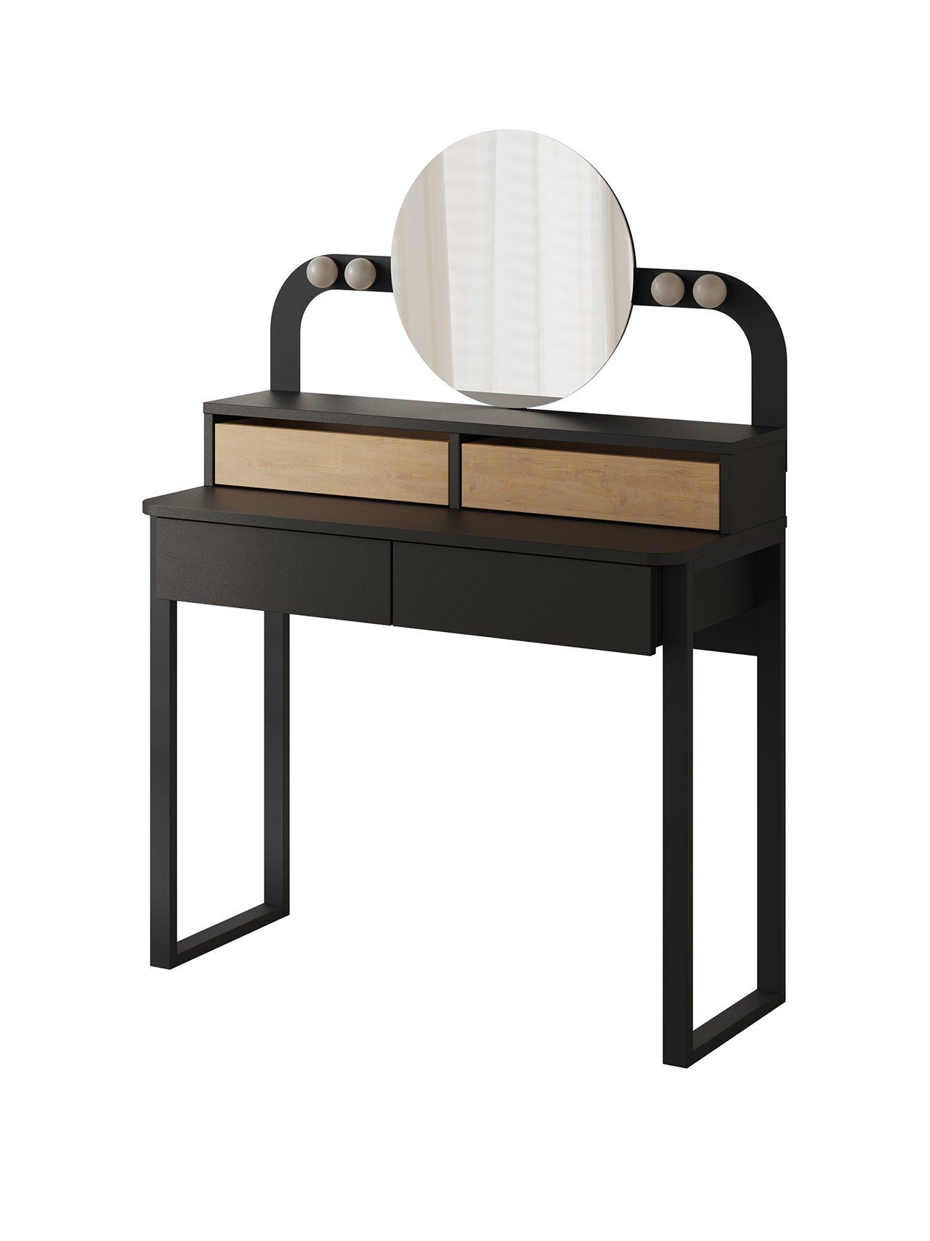 stillFront image of decortie-lora-dressing-table-black-oak