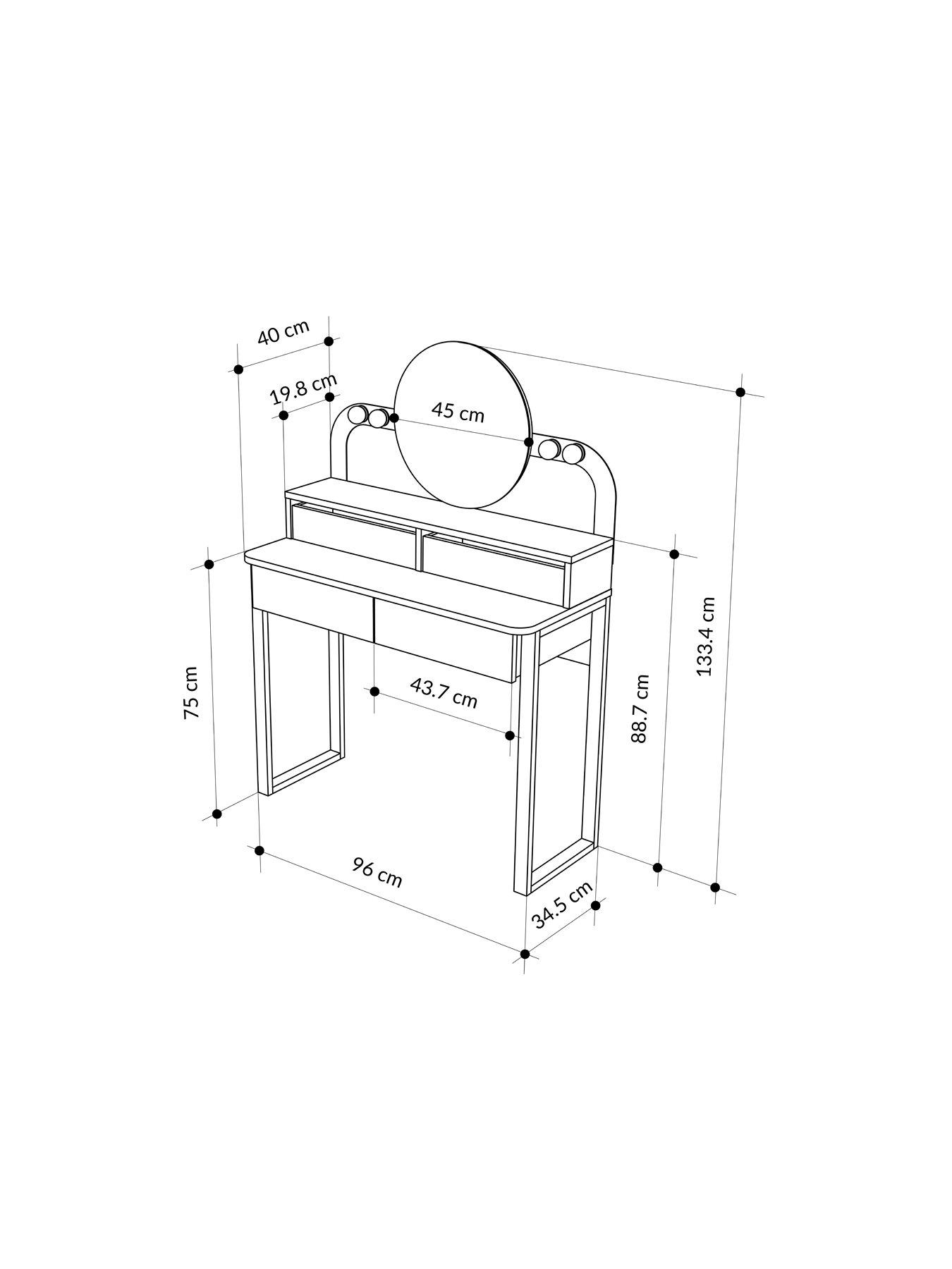  image of decortie-lora-dressing-table-black-oak