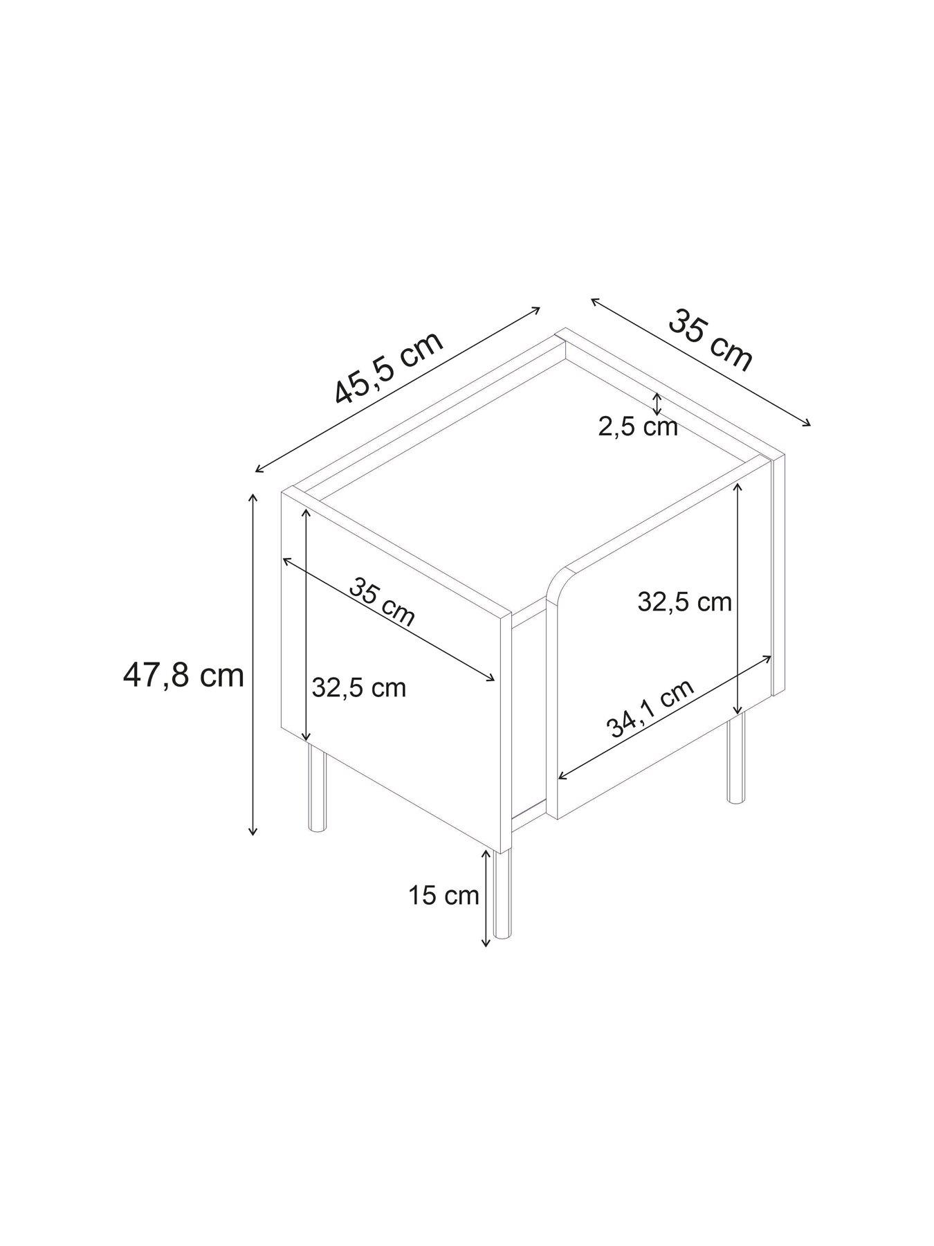  image of decortie-norm-bedside-table-sandstone