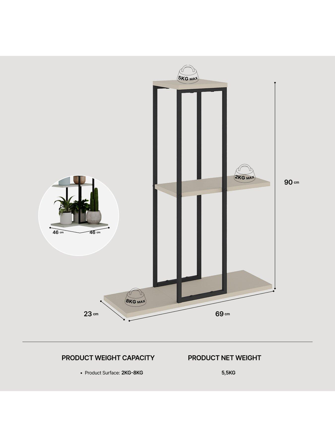 Image 6 of 6 of Decortie Vetra Plant Stand - Sandstone