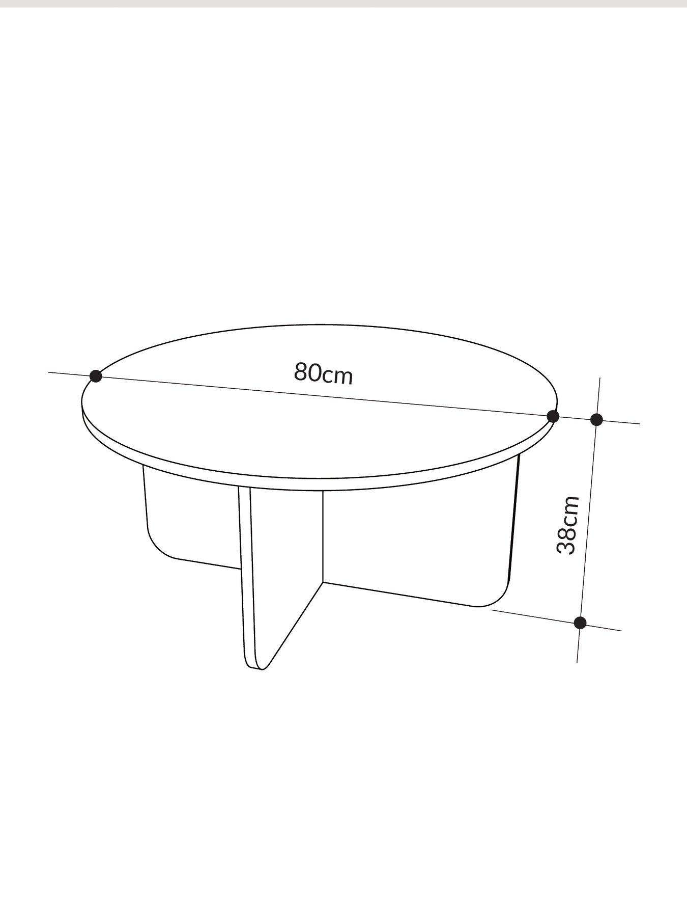  image of decortie-hillary-round-coffee-table-oak-sandstone