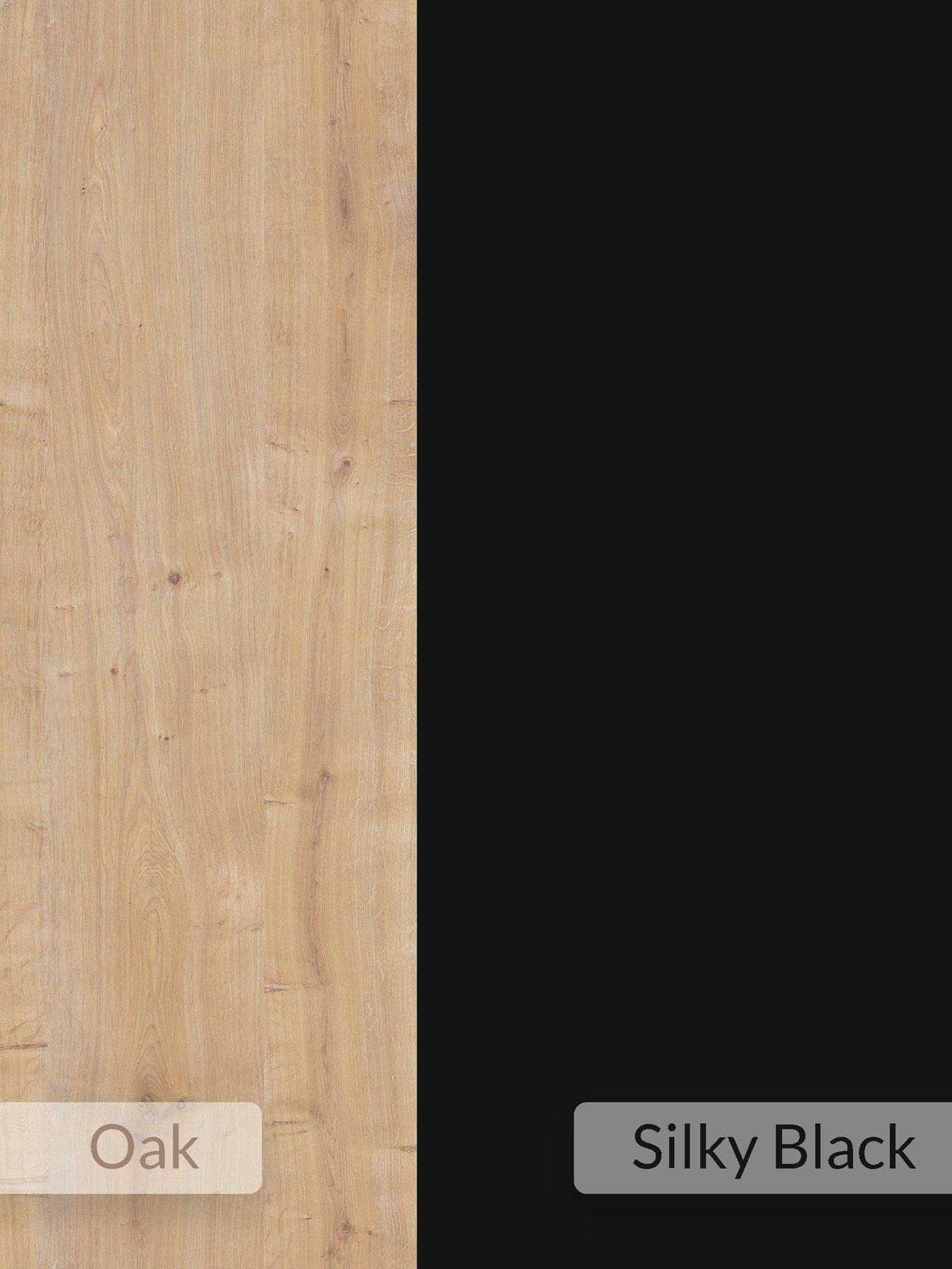  image of decortie-midi-bookcase-oak-black