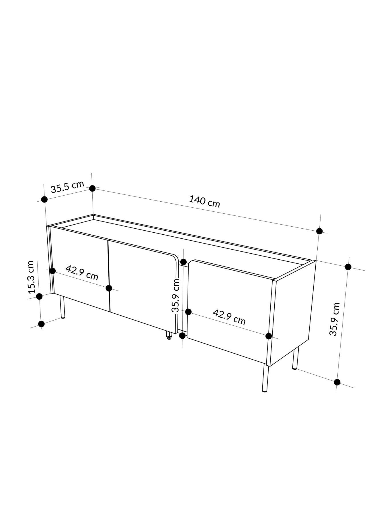  image of decortie-norm-tv-unit-sandstone