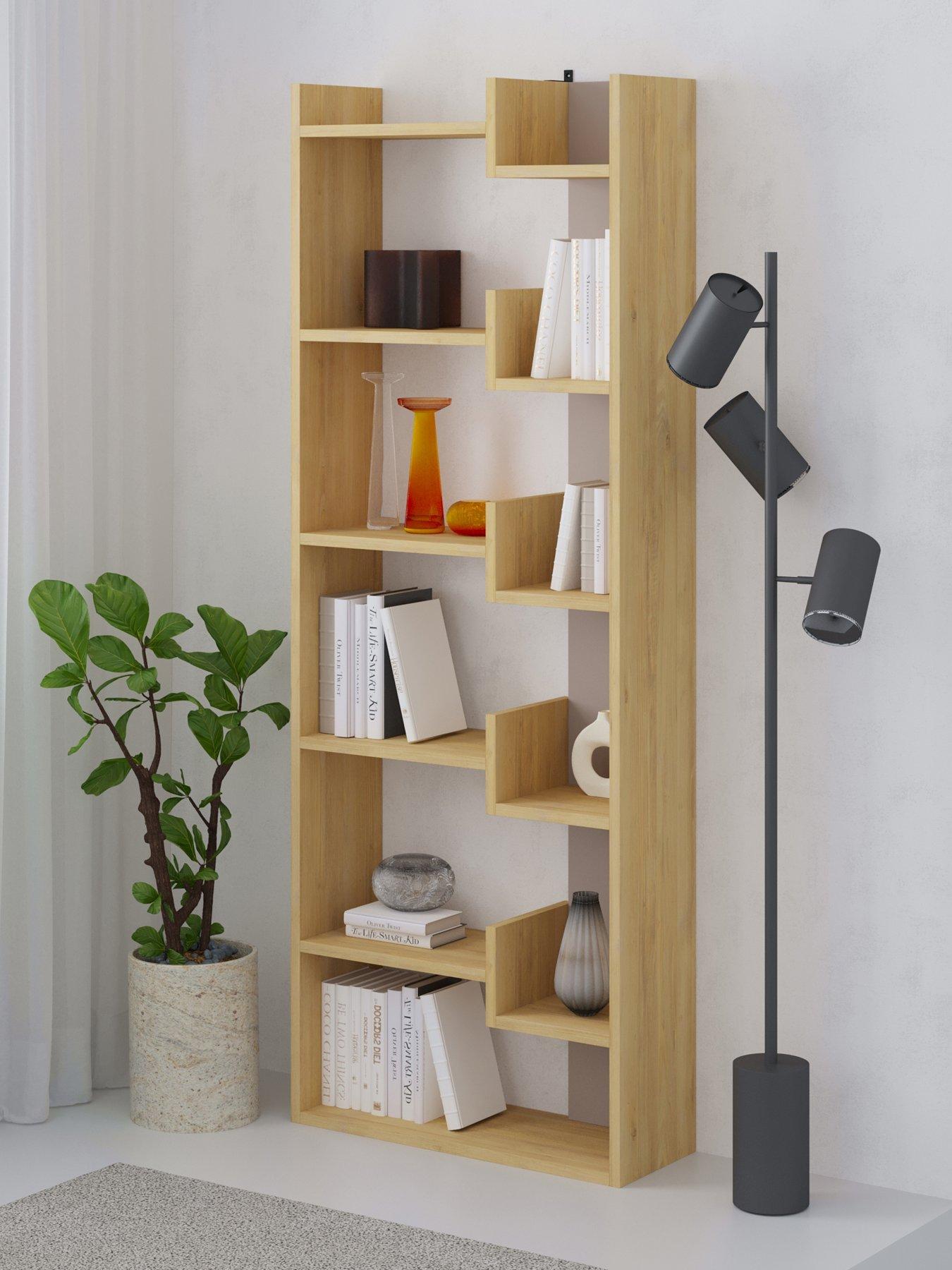  image of decortie-oppa-bookcase-oak-mocha