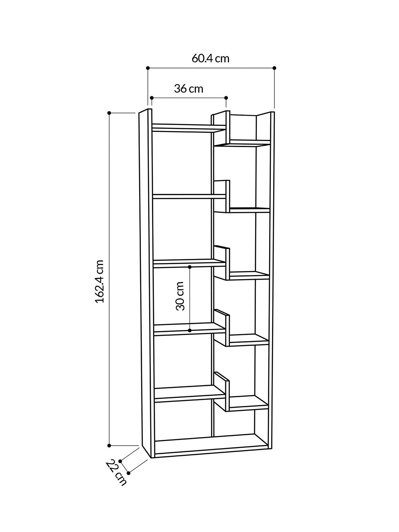  image of decortie-oppa-bookcase-oak-mocha