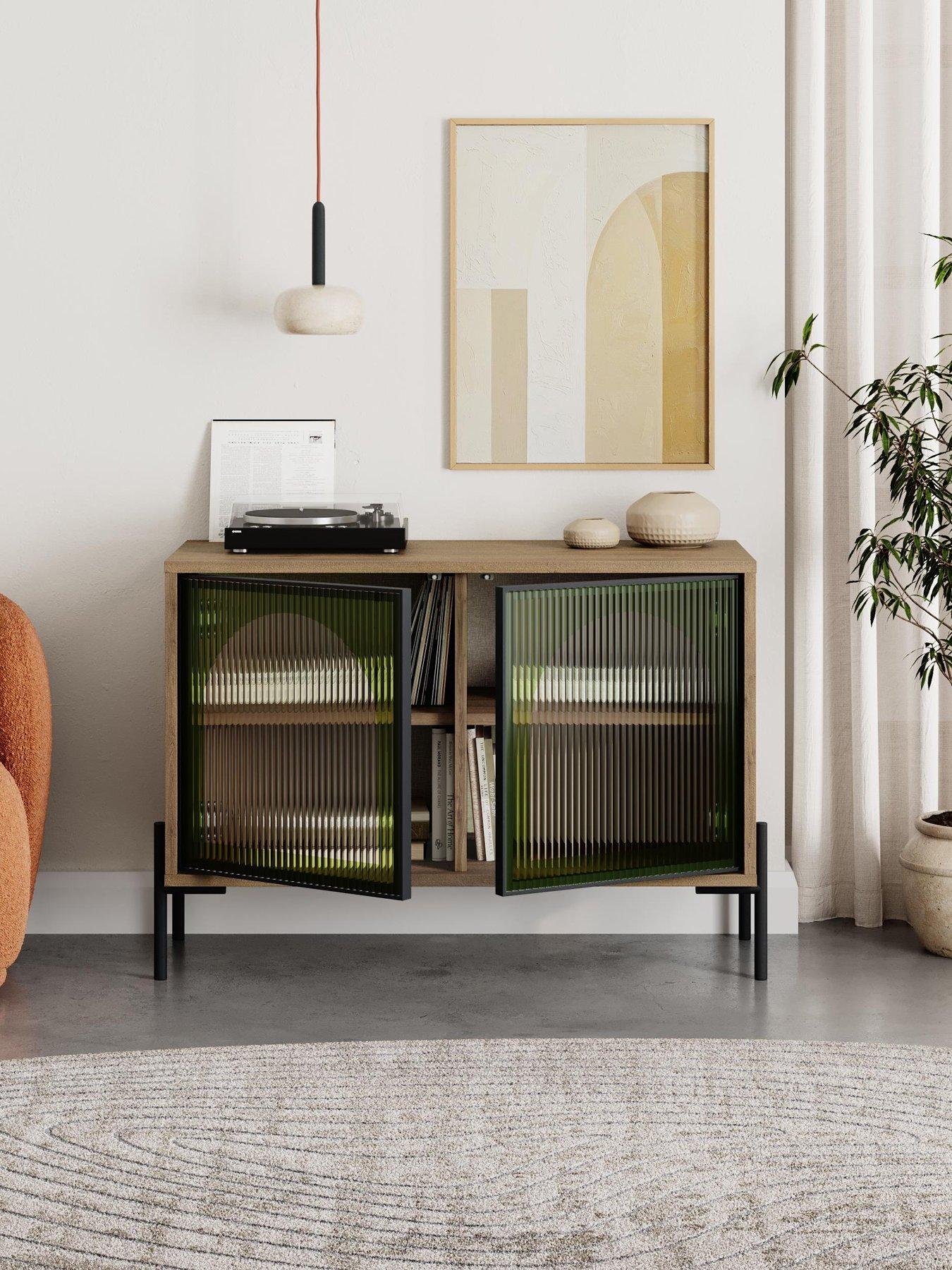 Decortie Robinson Glass Sideboard - Green