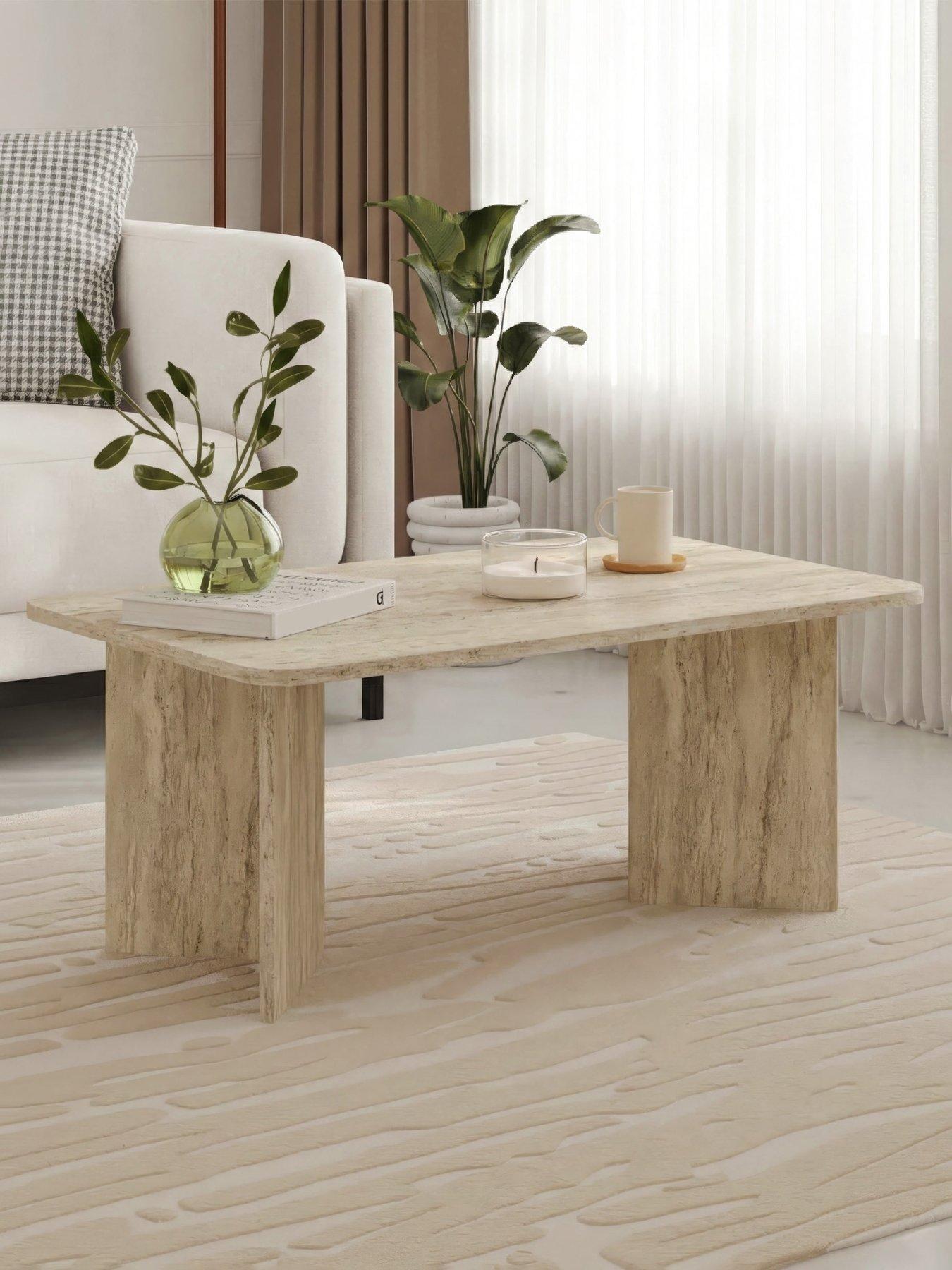 Decortie Sam Coffee Table - Travertine