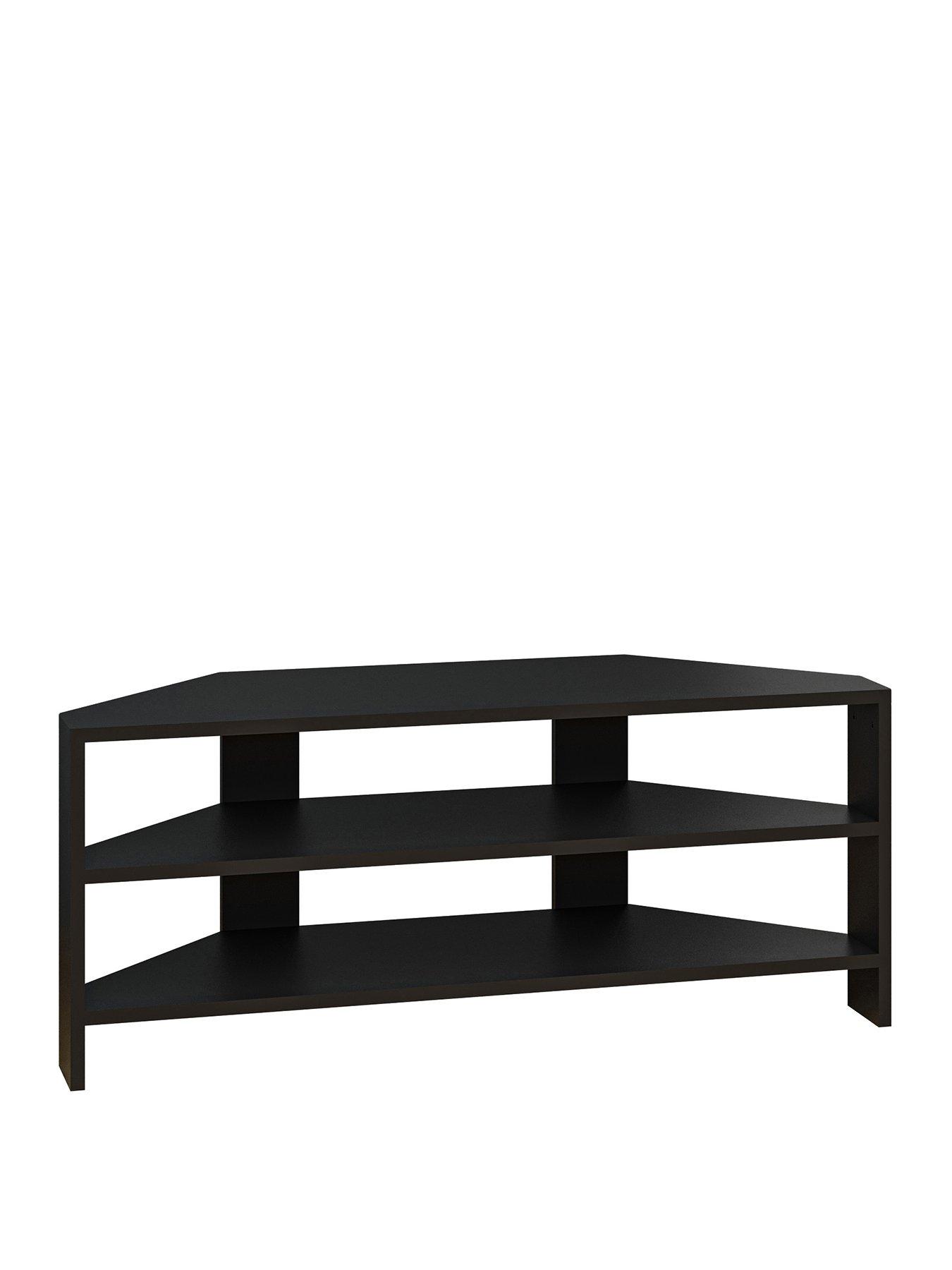  image of decortie-thales-corner-tv-stand-black