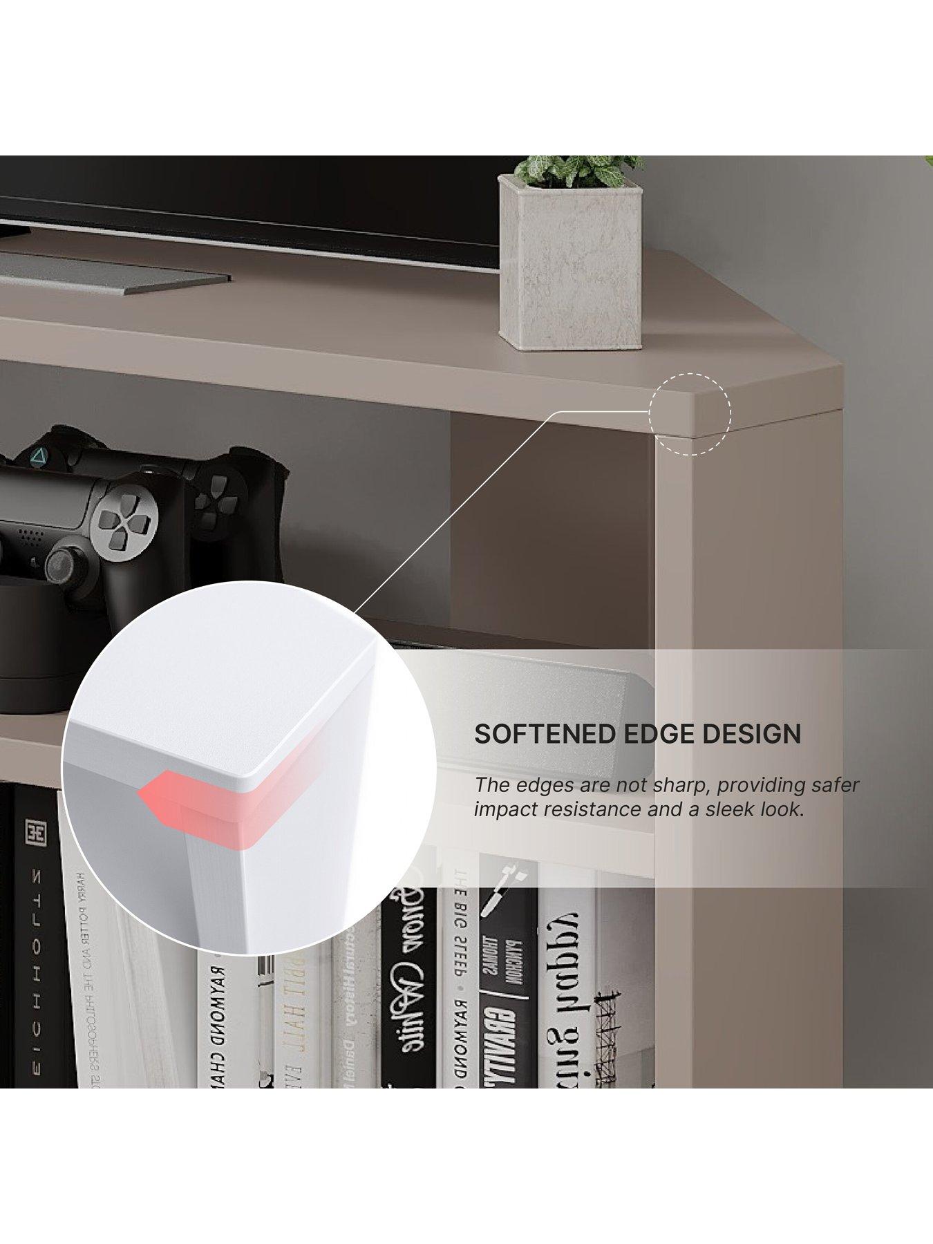  image of decortie-thales-corner-tv-stand-mocha