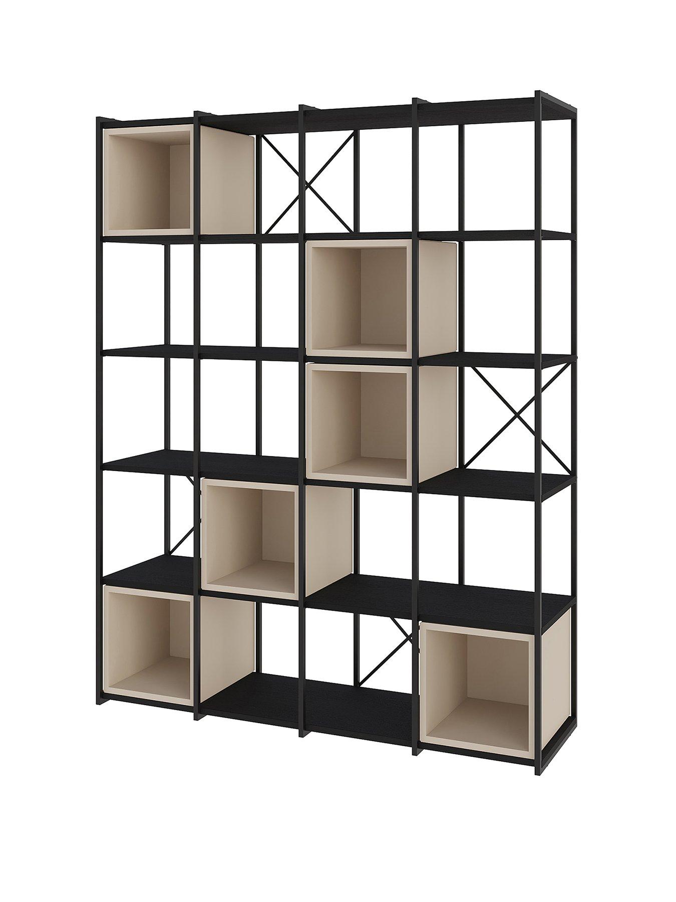 stillFront image of decortie-vale-maxi-bookcase-black