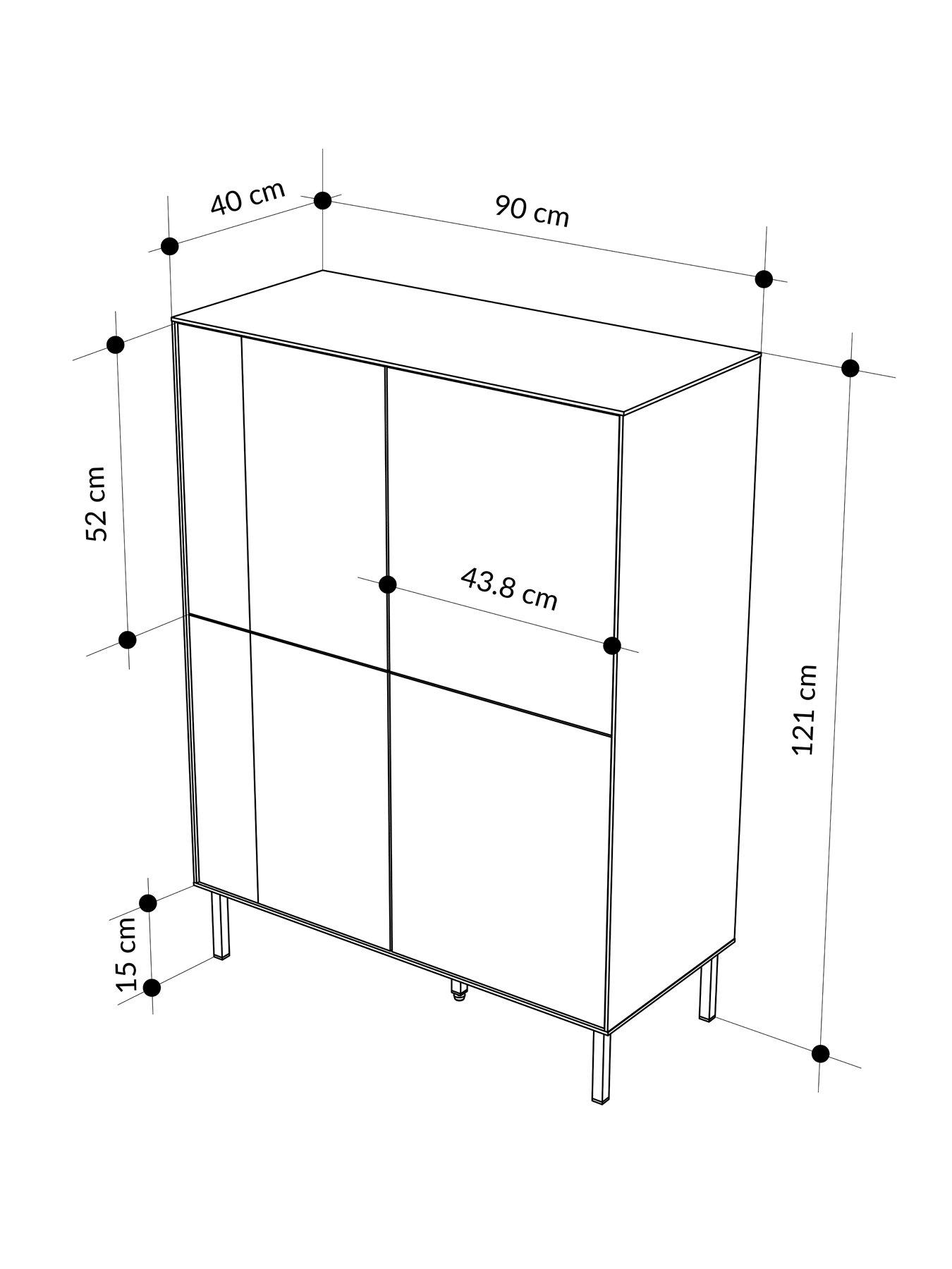  image of decortie-vena-cabinet-sideboard-sandstone