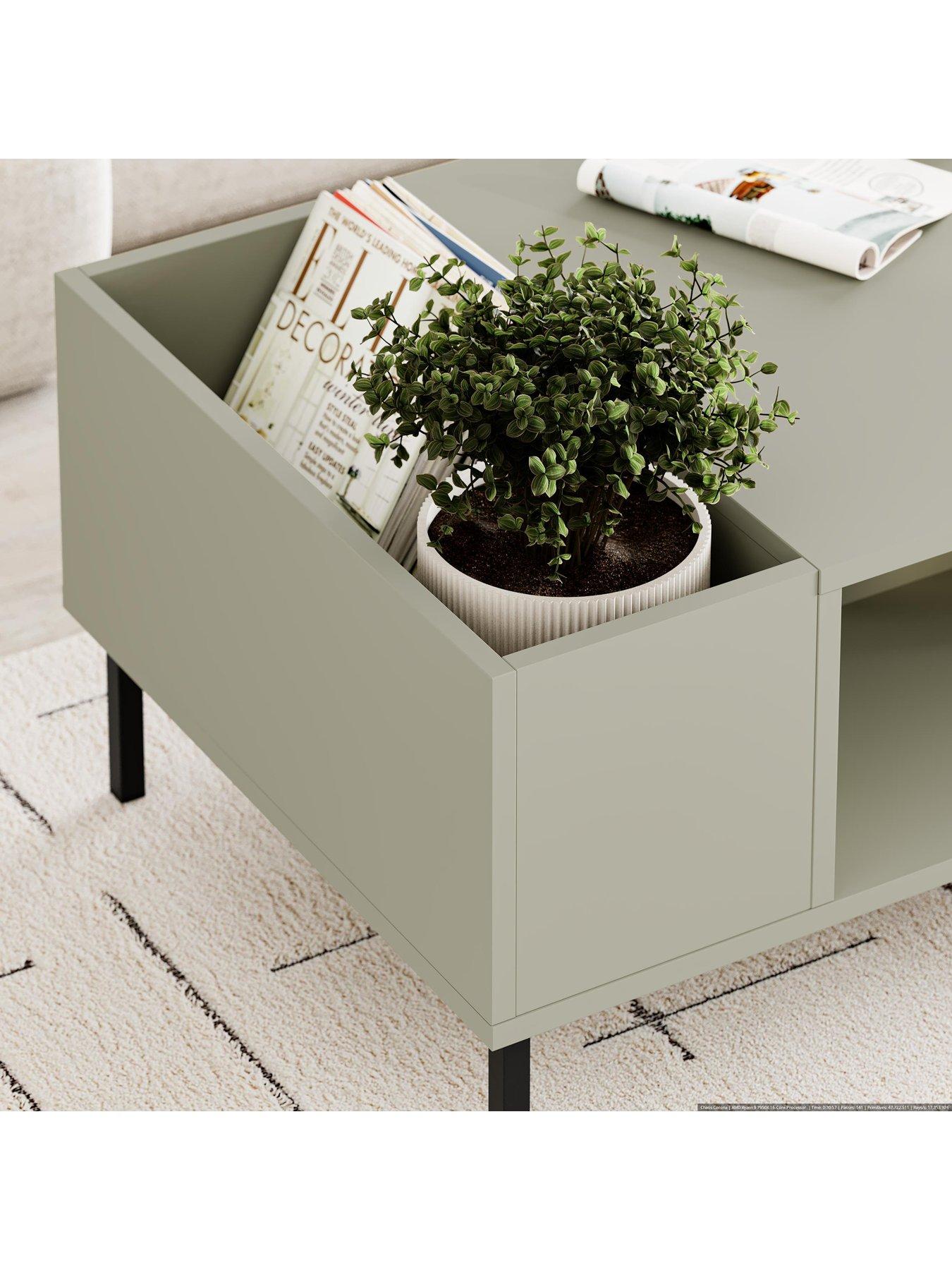  image of decortie-vena-coffee-table-green