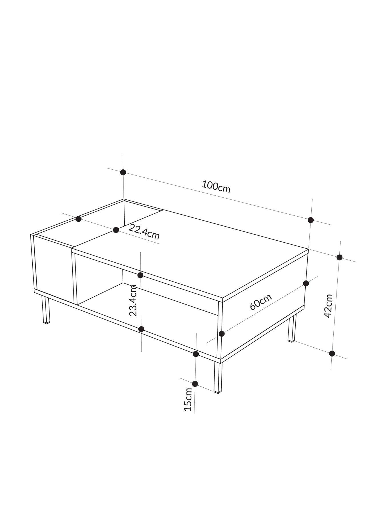  image of decortie-vena-coffee-table-green