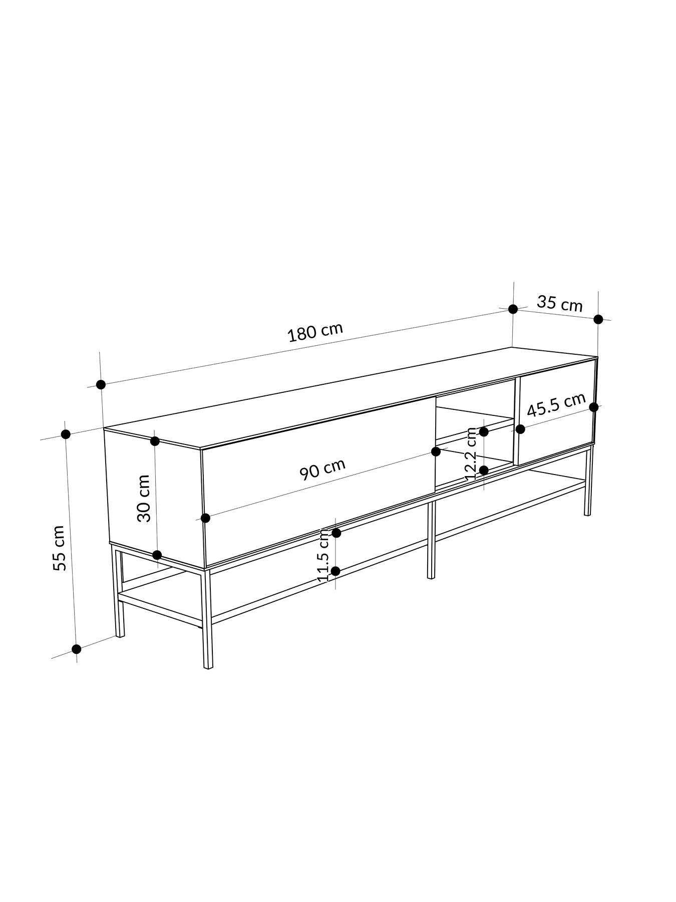 Image 6 of 7 of Decortie Amira Large Tv Unit - Deep Oud
