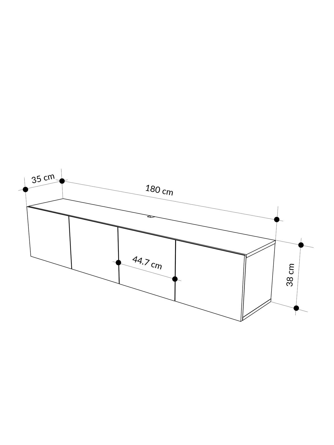  image of decortie-combe-wall-mounted-tv-cabinet-deep-oud