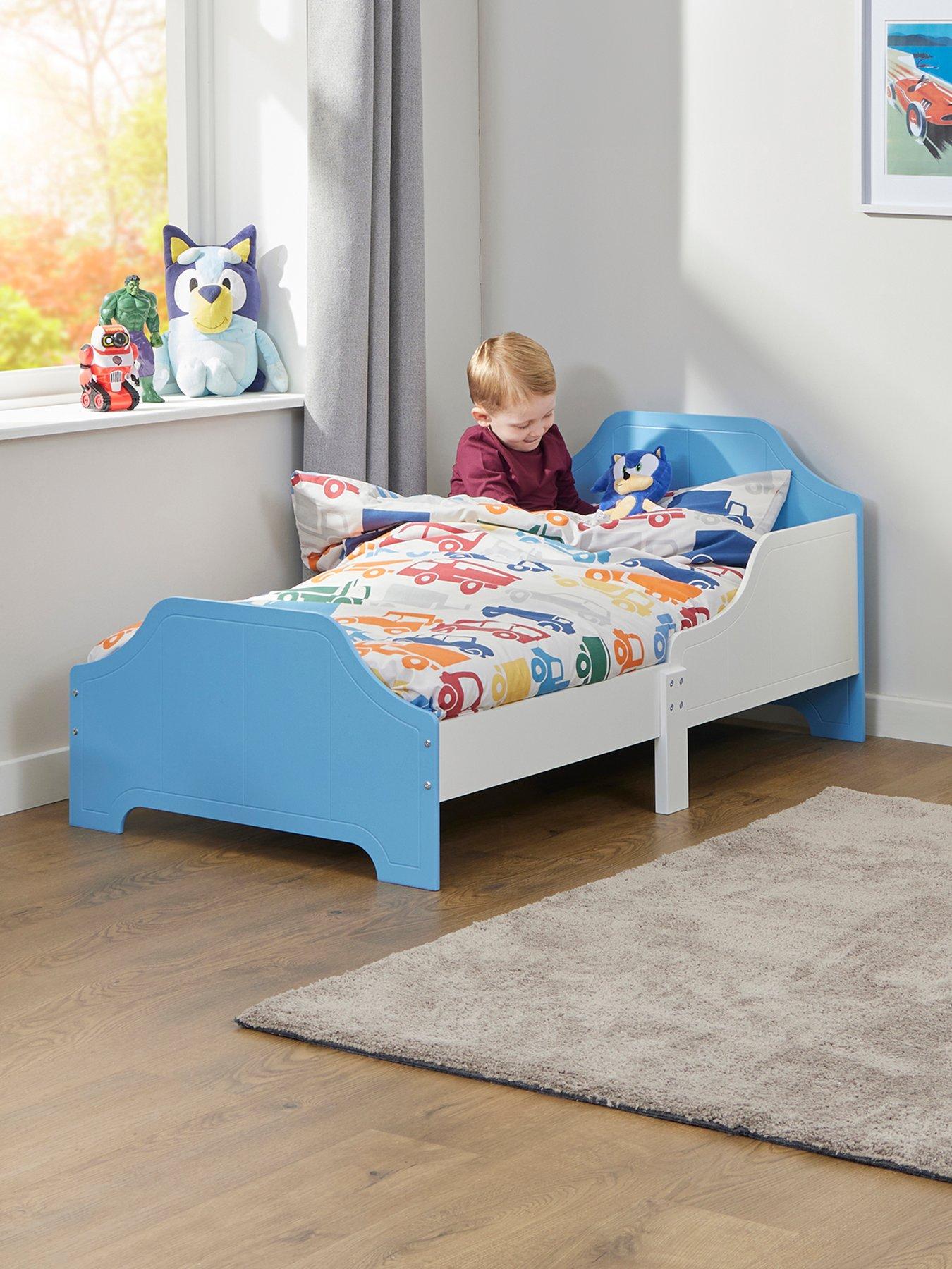 Image 4 of 7 of Liberty House Two Tone Toddler Bed - White &amp; Blue