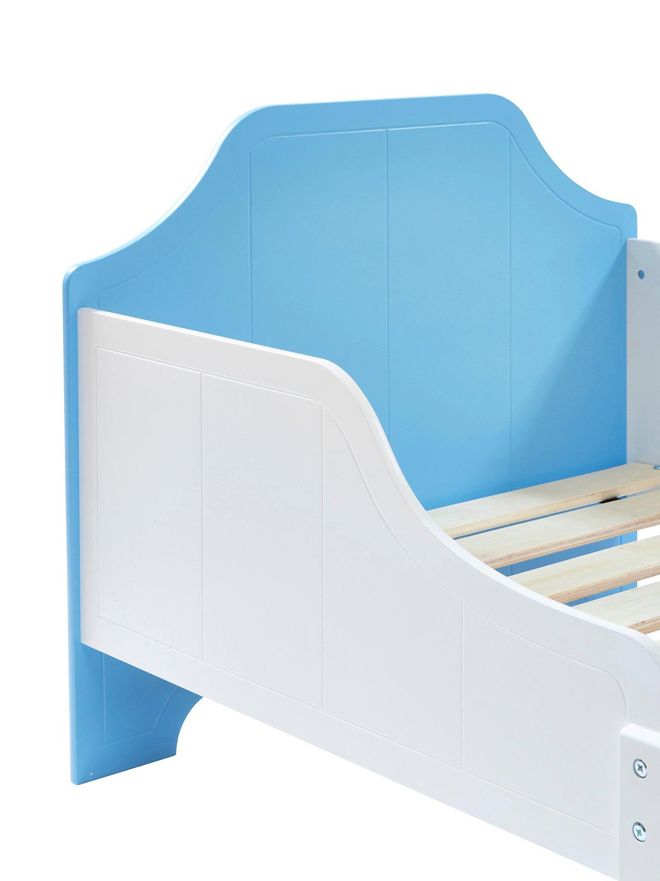 Image 5 of 7 of Liberty House Two Tone Toddler Bed - White &amp; Blue