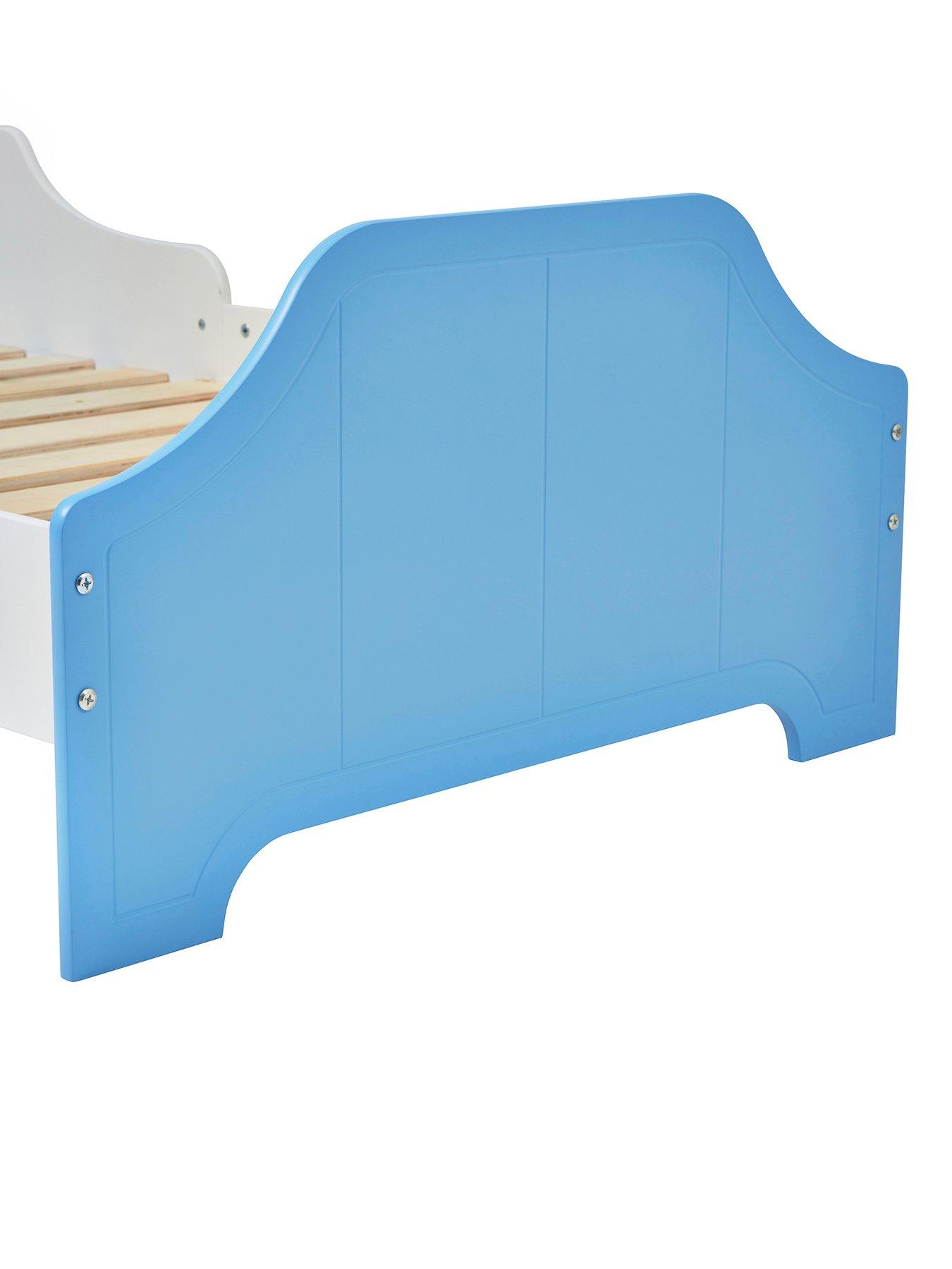 Image 6 of 7 of Liberty House Two Tone Toddler Bed - White &amp; Blue