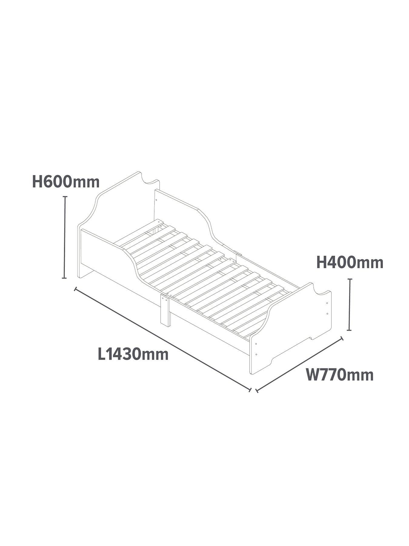 Image 7 of 7 of Liberty House Two Tone Toddler Bed - White &amp; Blue