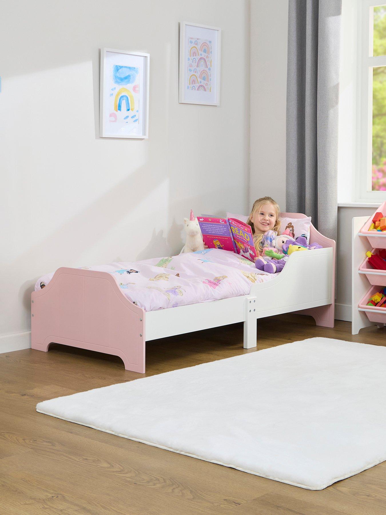 Image 3 of 7 of Liberty House Two Tone Toddler Bed - White &amp; Pink