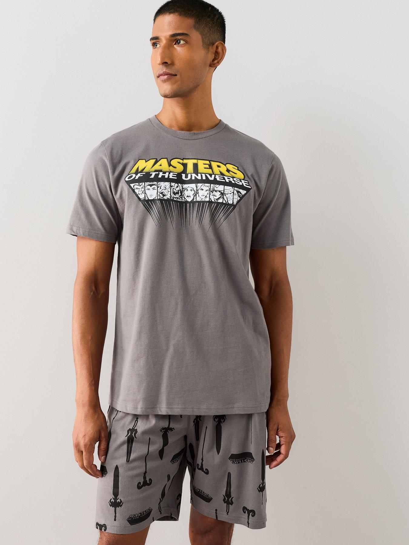 Image 1 of 6 of The Very Collection Master Of Universe Short Pyjama Set - Grey
